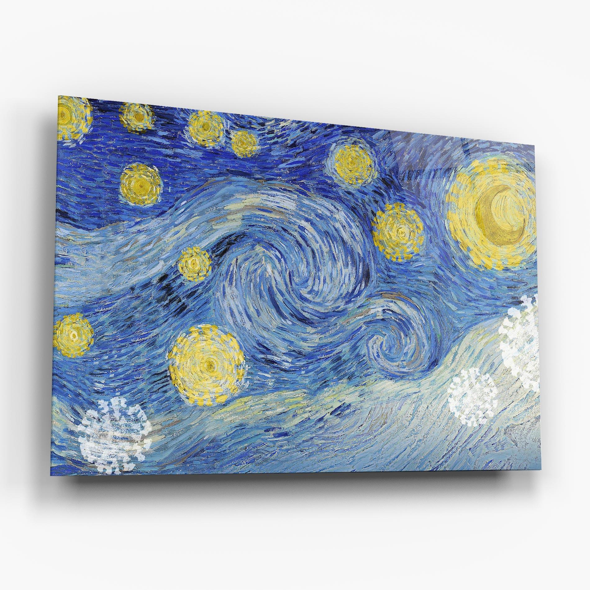 Üvegkép Van Gogh Starry Night mockup 6