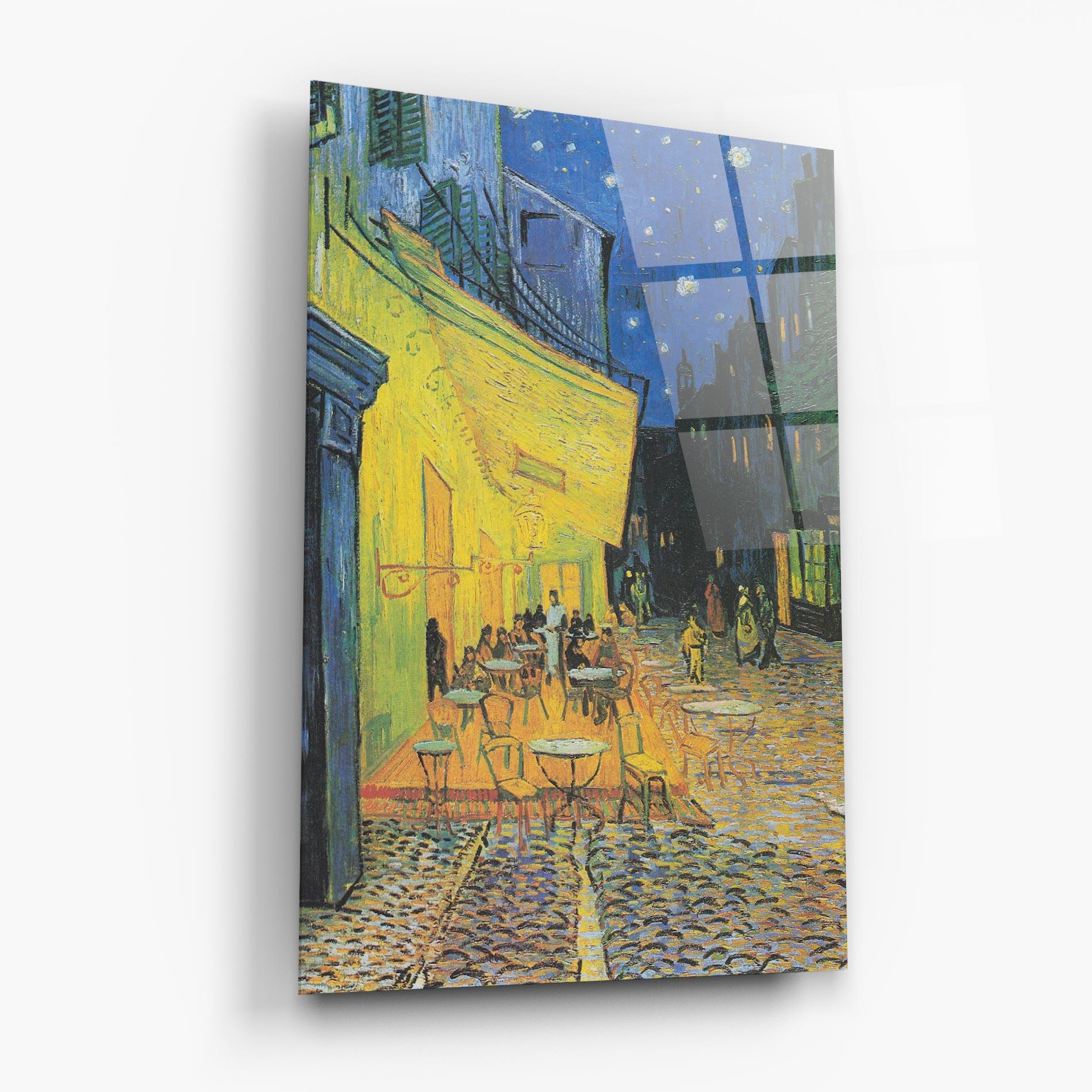 Üvegkép Cafe Terrace At Night mockup 6