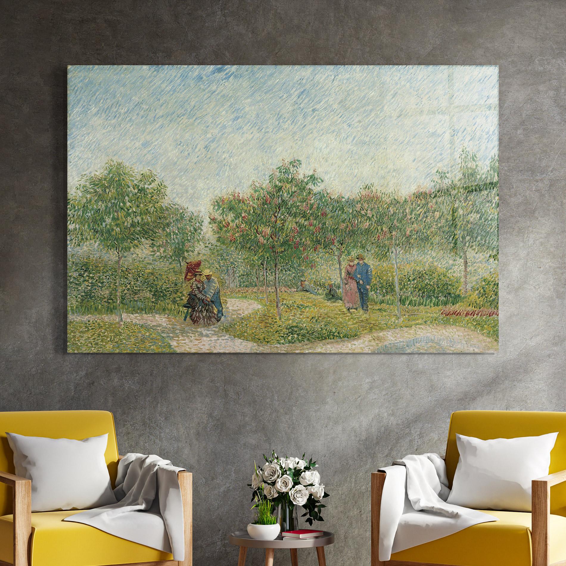 Üvegkép Montmartre Met Geliefden mockup 4