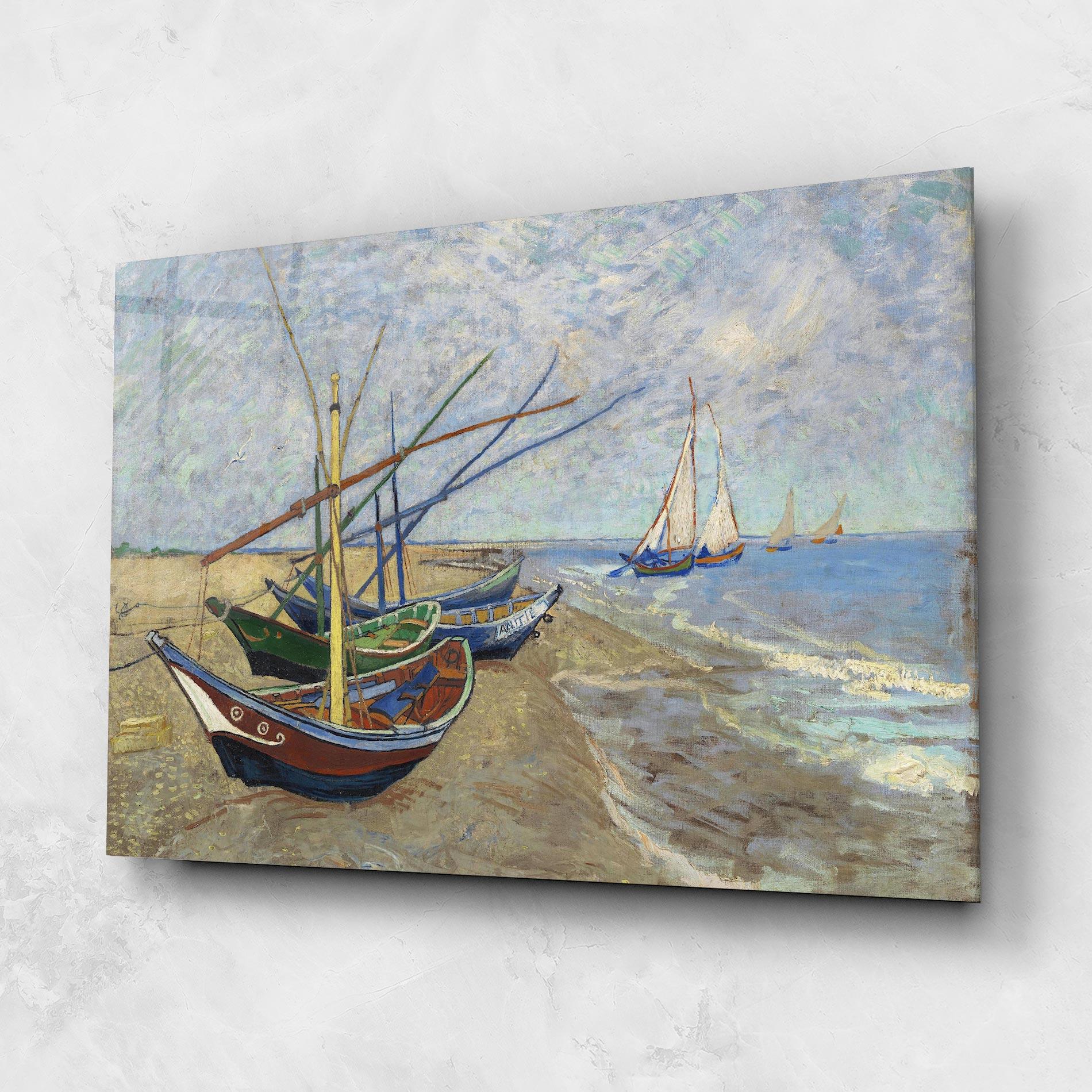 Üvegkép Boats Beach mockup 1