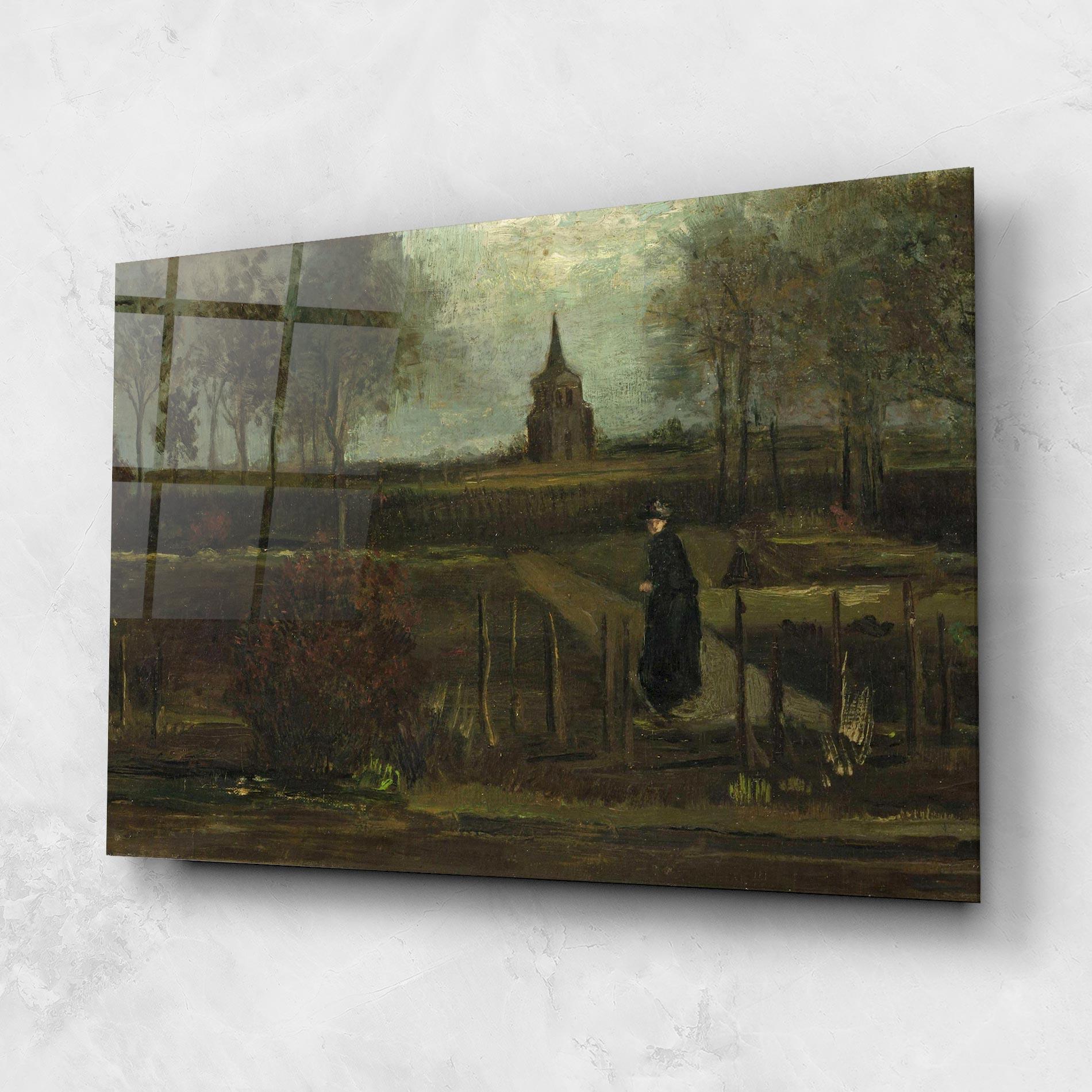 Üvegkép Garden At Nuenen mockup 1