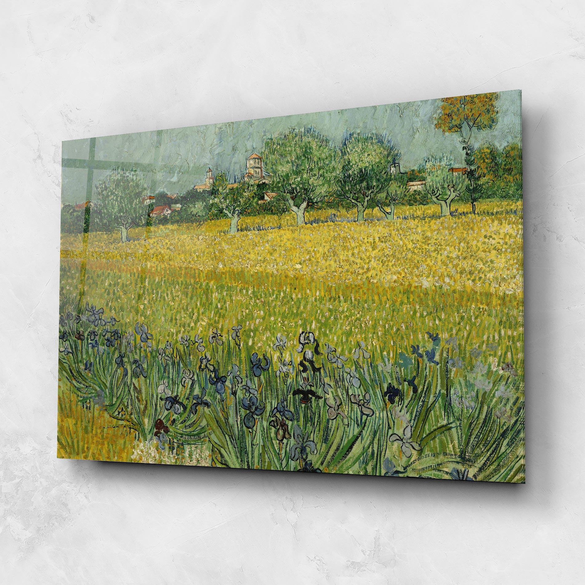 Üvegkép Veld Met Bloemen mockup 1
