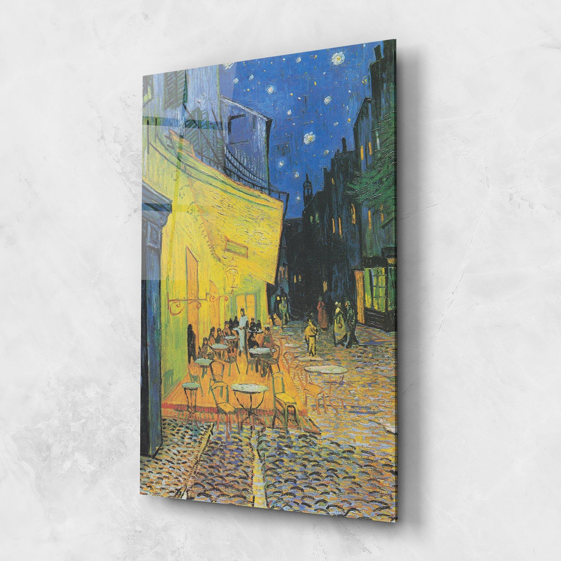 Üvegkép Cafe Terrace At Night mockup 1