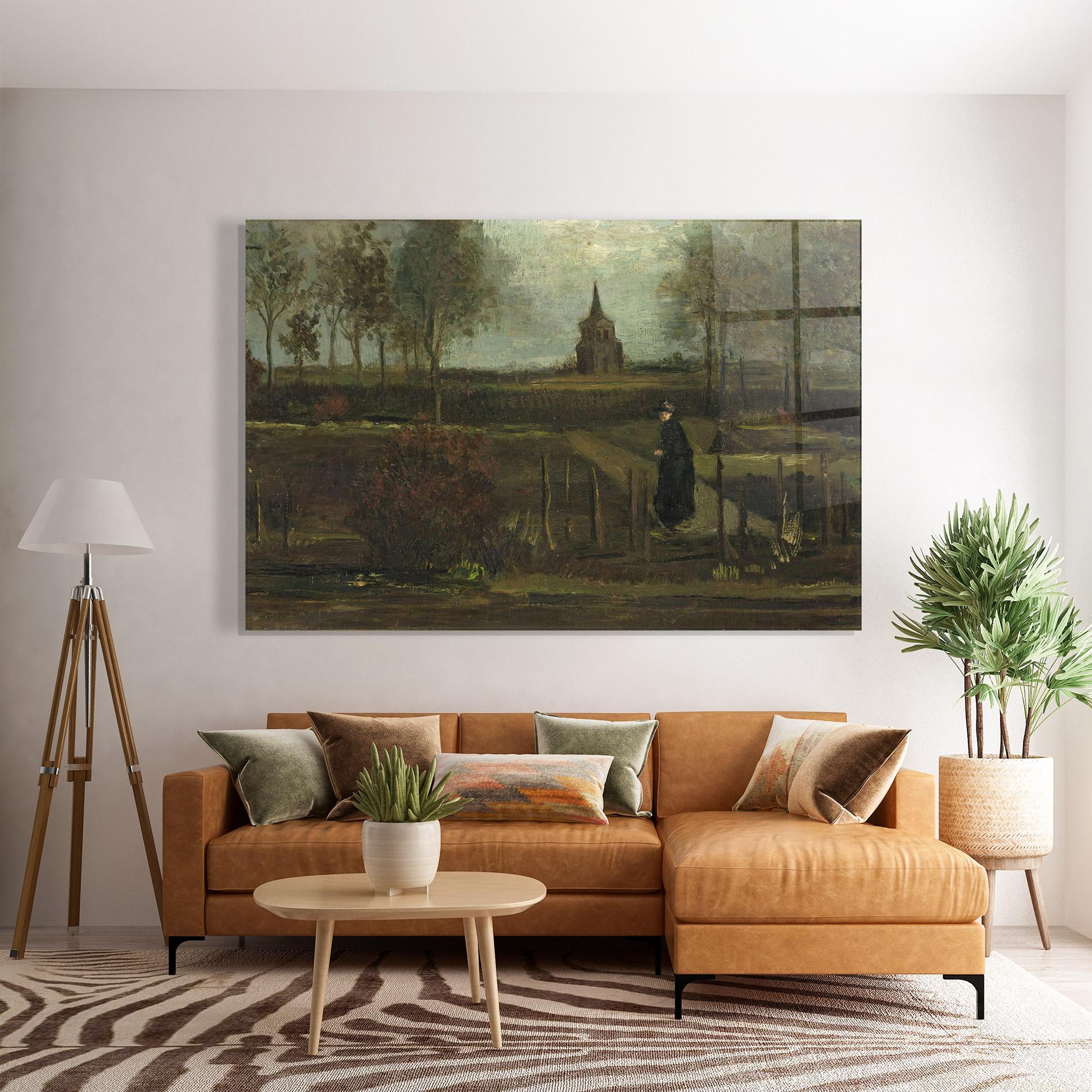 Üvegkép Garden At Nuenen mockup 7