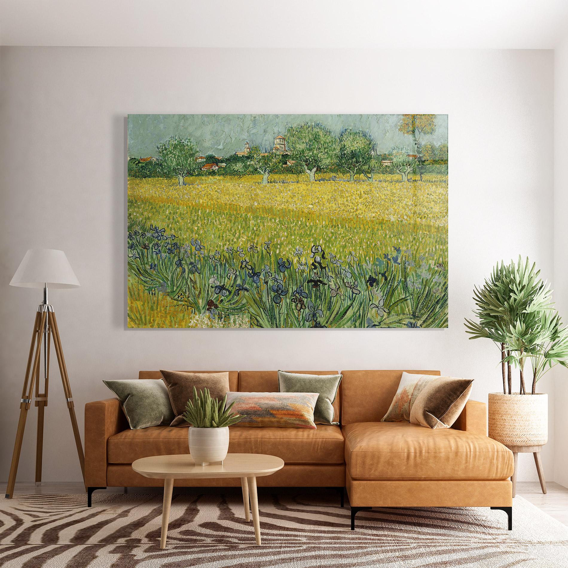 Üvegkép Veld Met Bloemen mockup 7