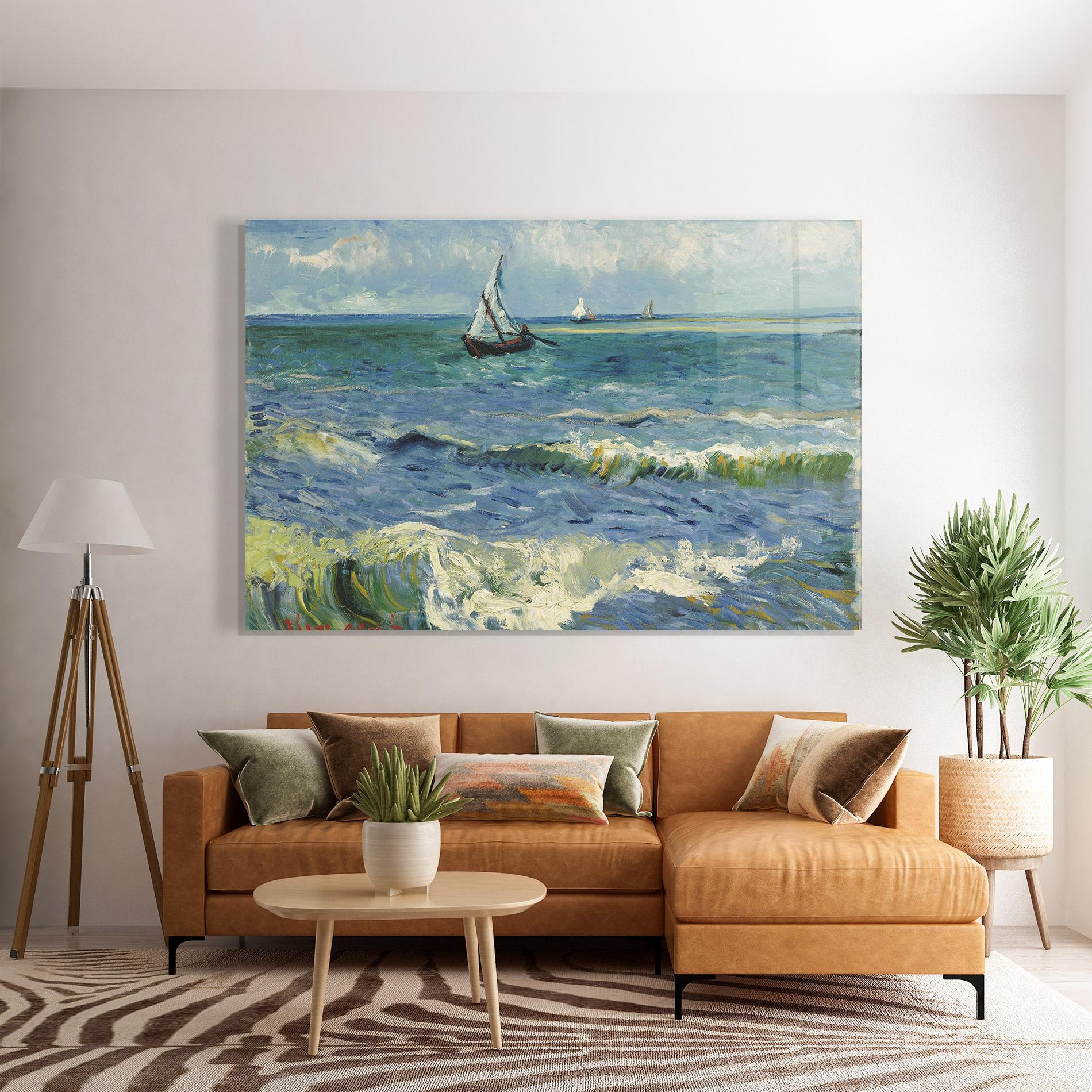 Üvegkép Zeegezicht Saintes Maries mockup 7