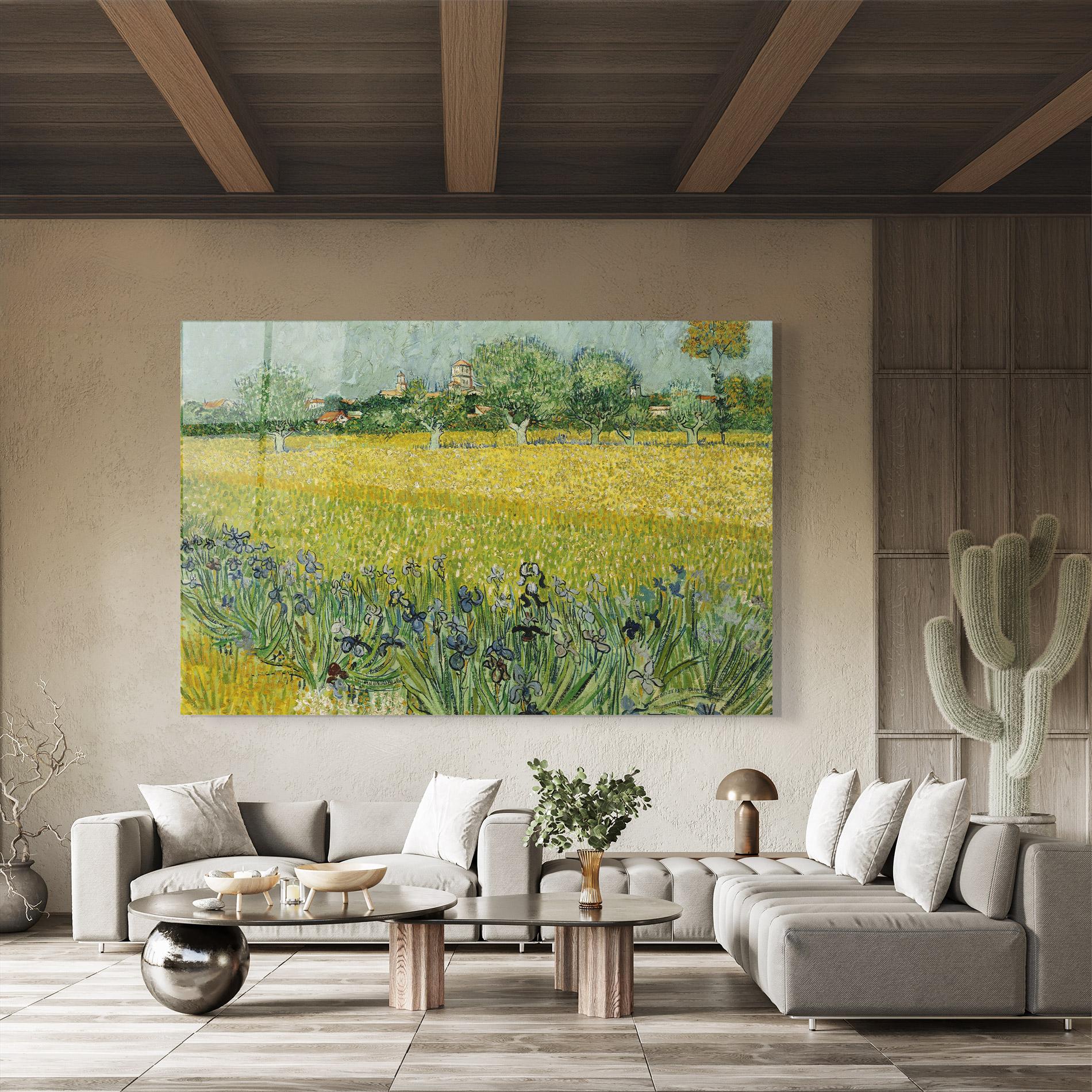 Üvegkép Veld Met Bloemen mockup 8