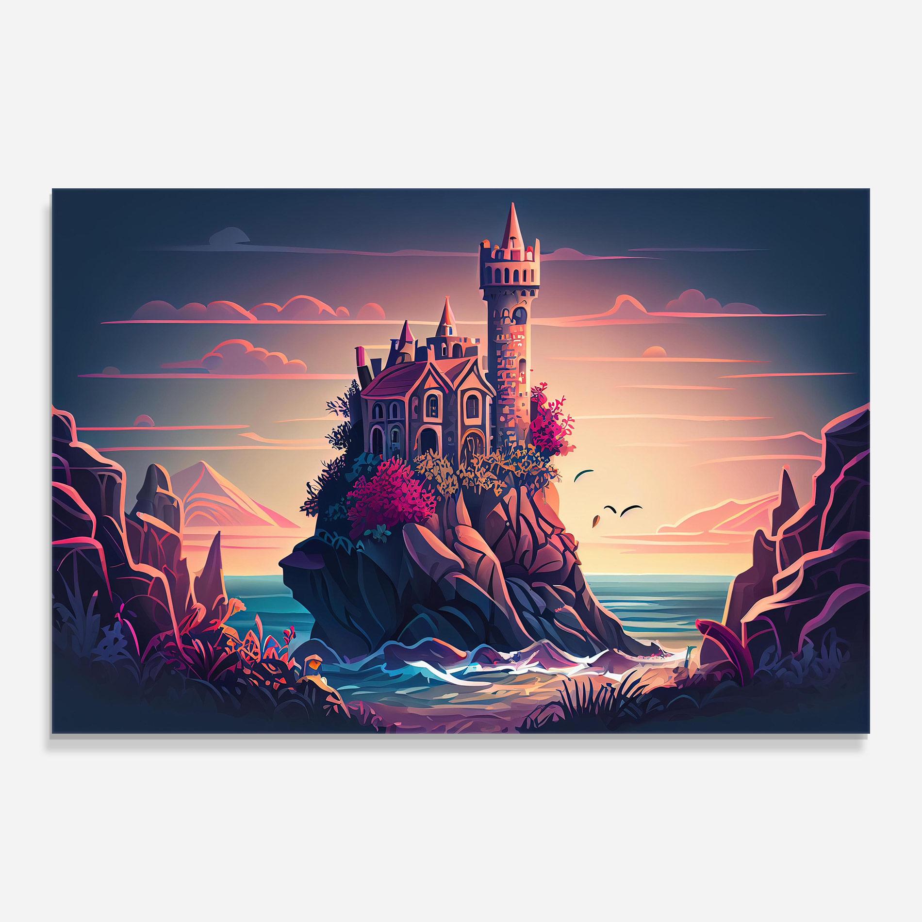 Üvegkép Cliff Castle mockup 0