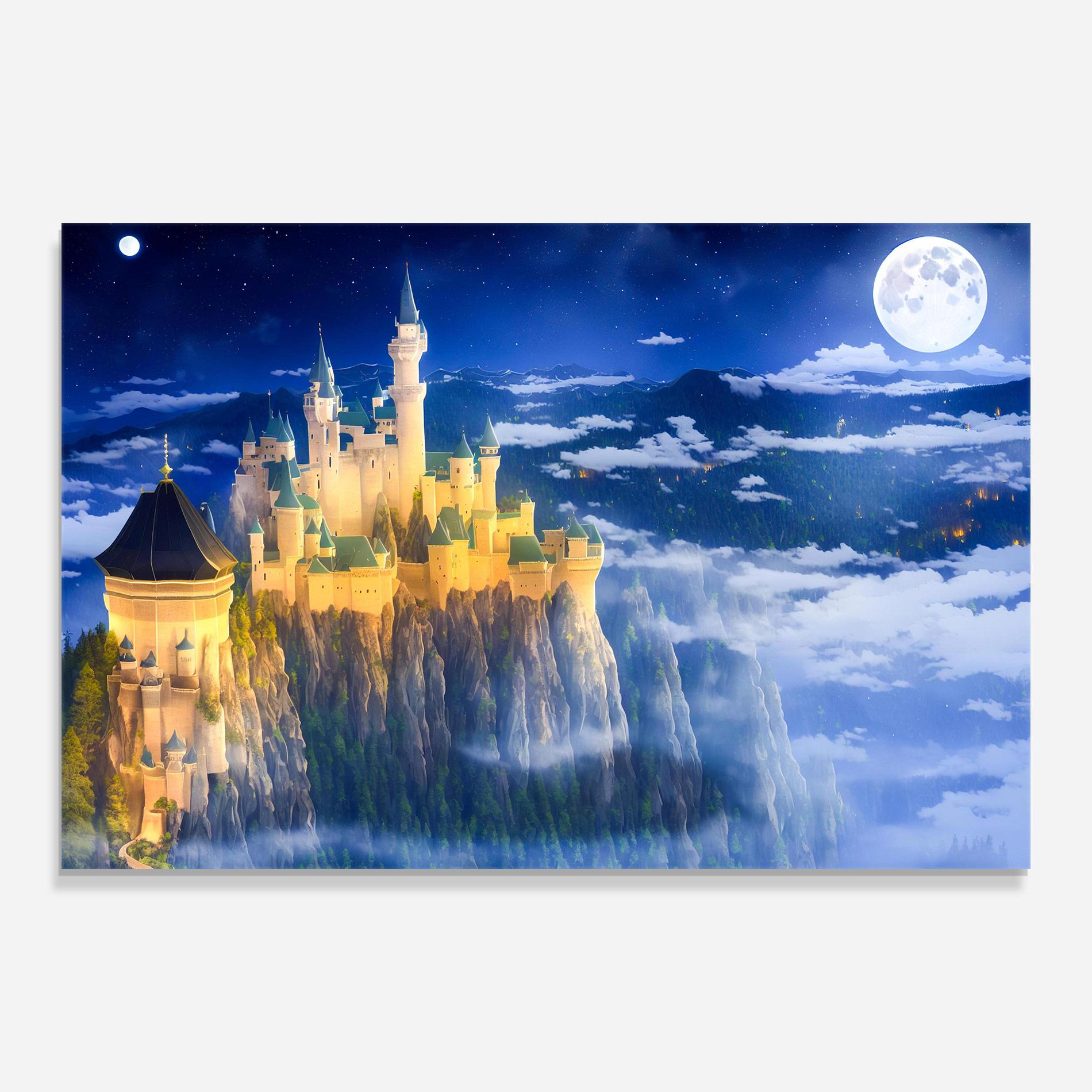 Üvegkép Fairytale Castle mockup 0