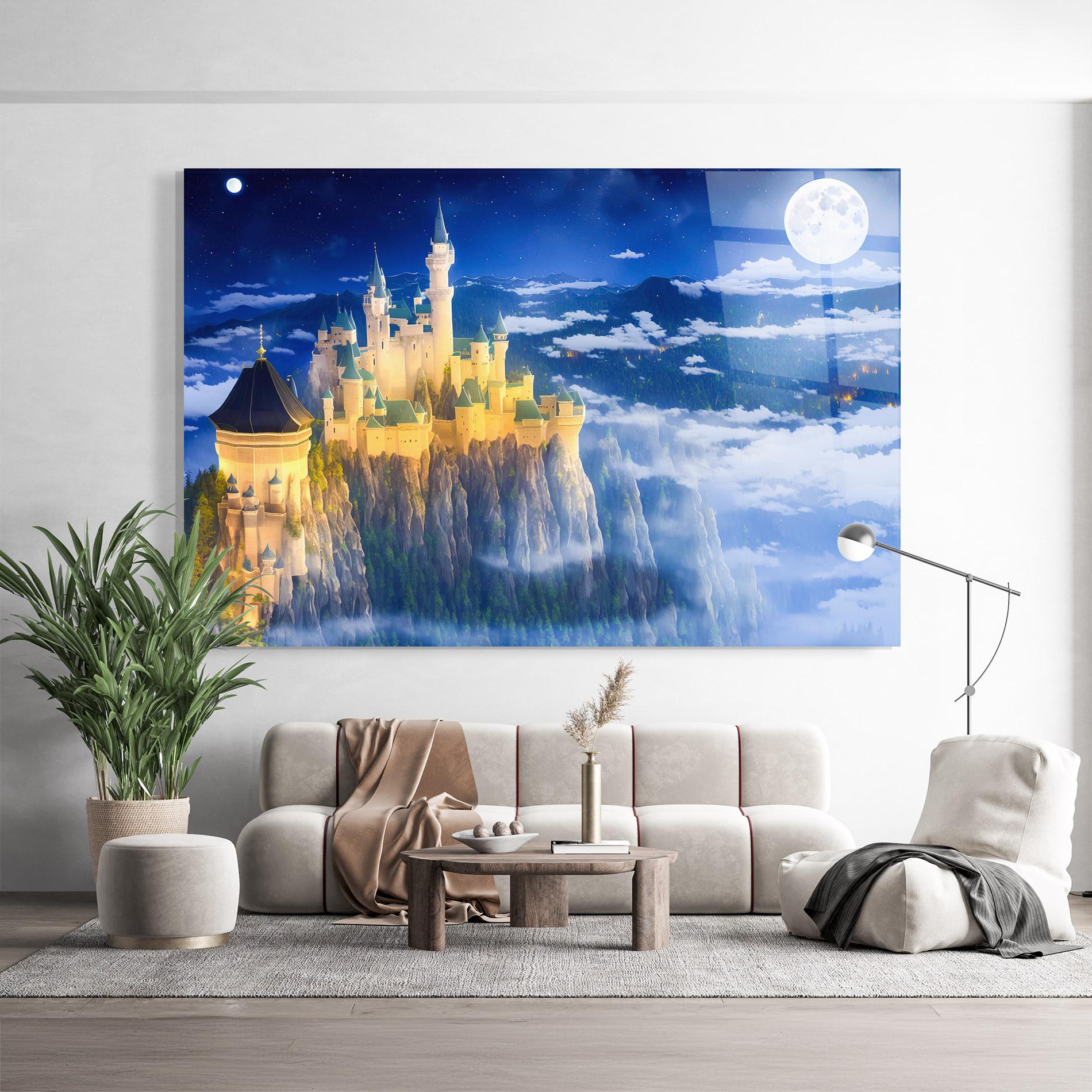 Üvegkép Fairytale Castle mockup 9
