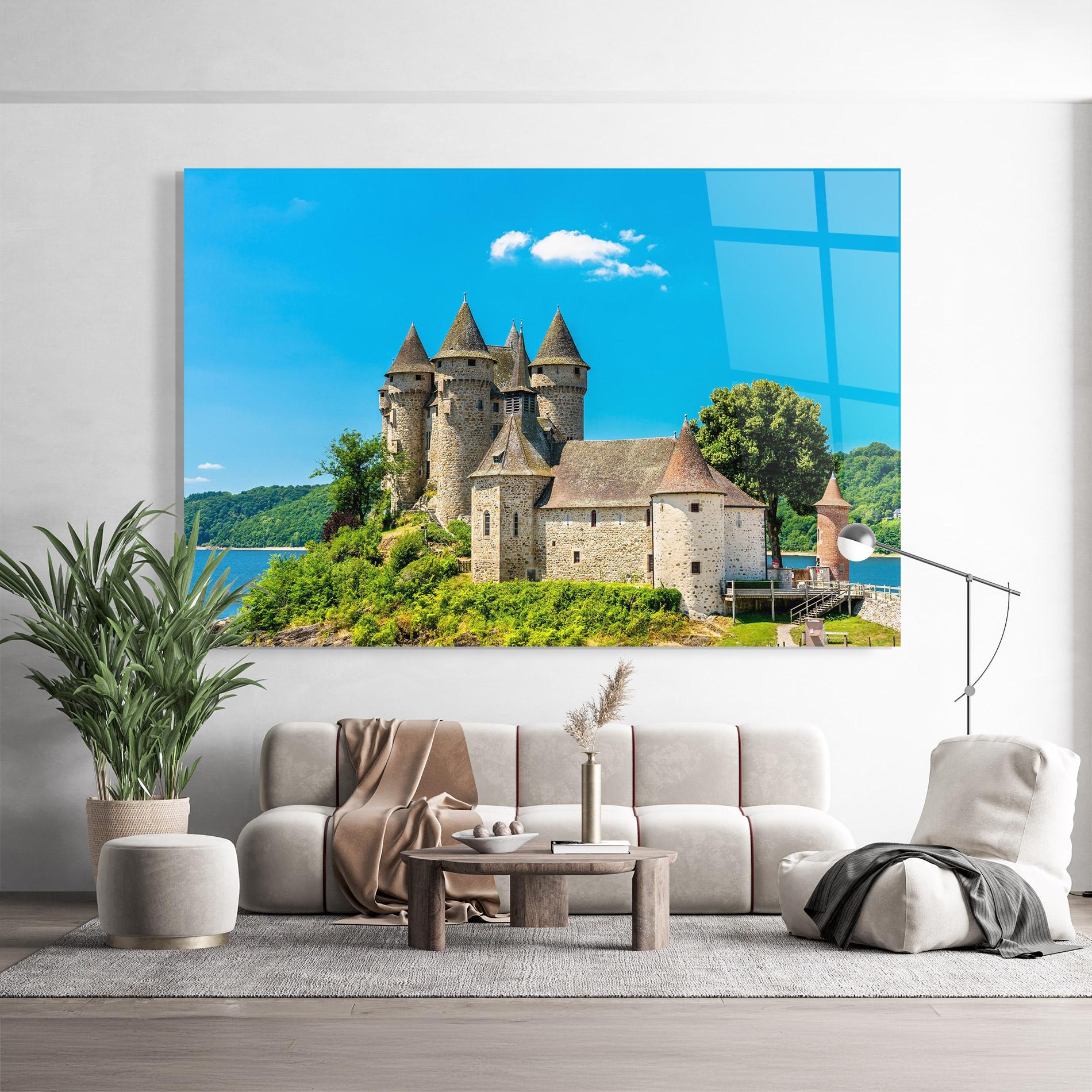 Üvegkép Medieval Castle France mockup 9