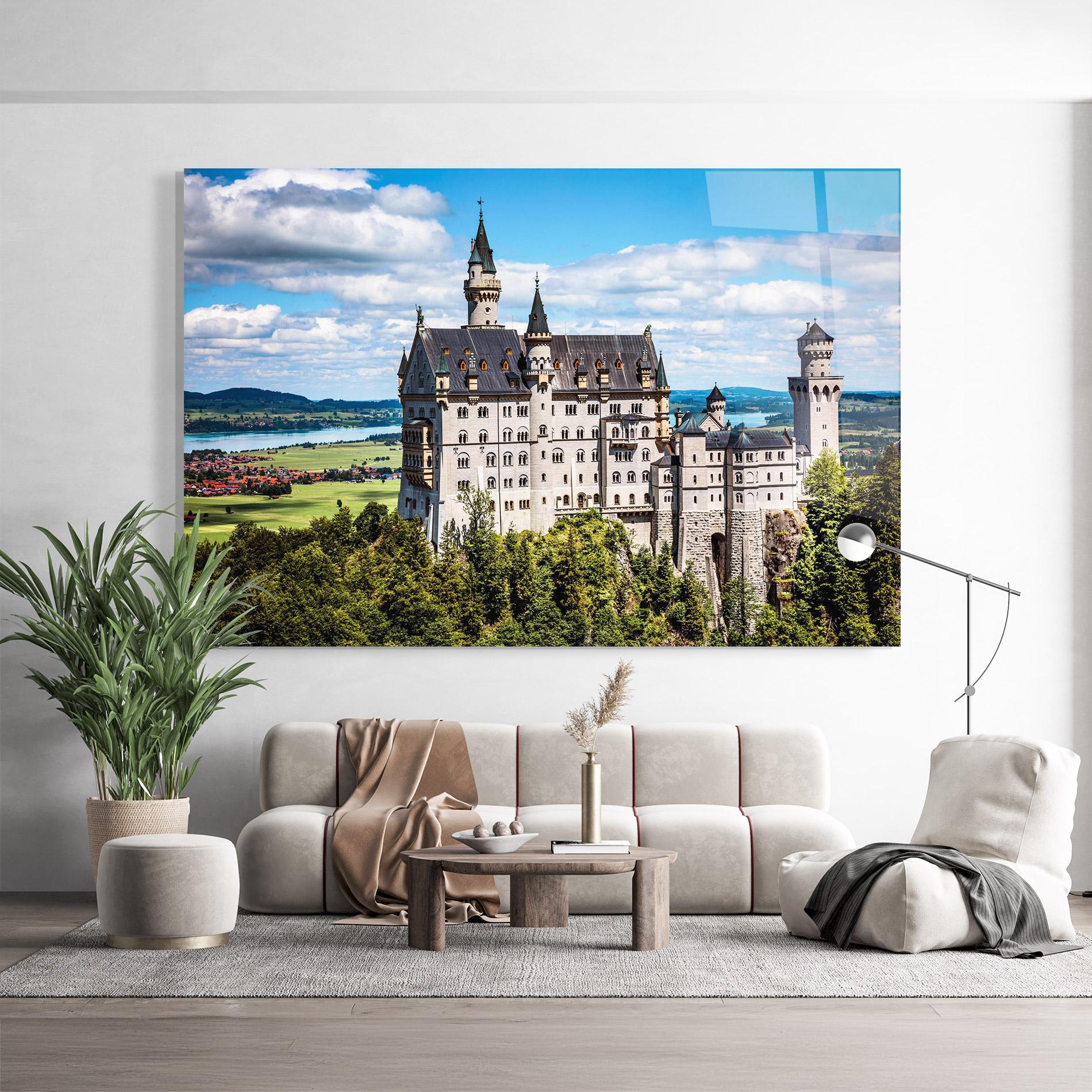 Üvegkép Neuschwanstein Germany mockup 9