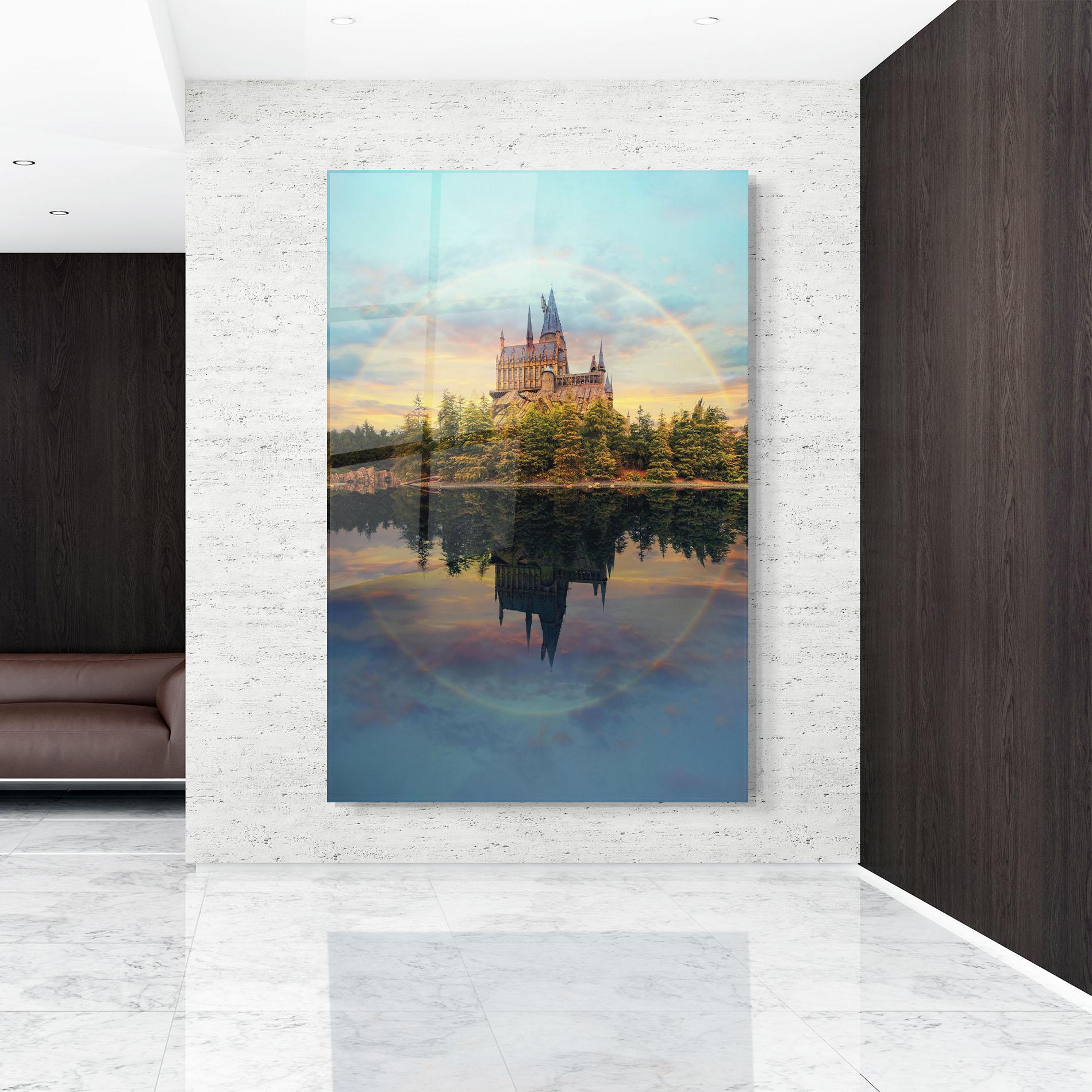 Üvegkép Hogwarts Castle mockup 9