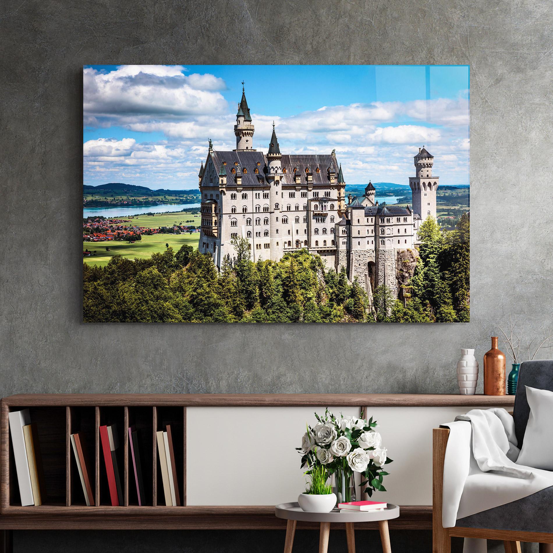 Üvegkép Neuschwanstein Germany mockup 2