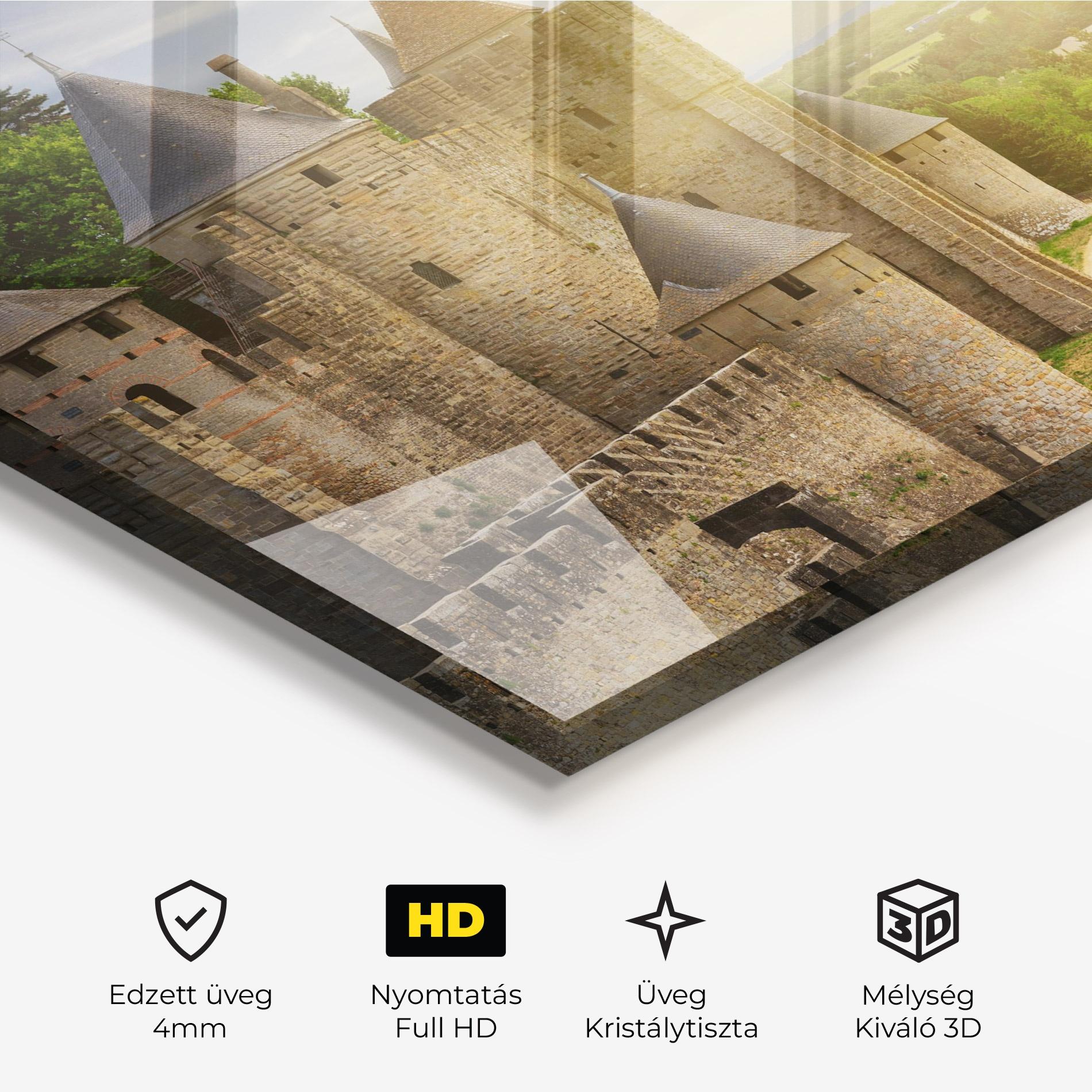 Üvegkép Carcassonne France mockup 3