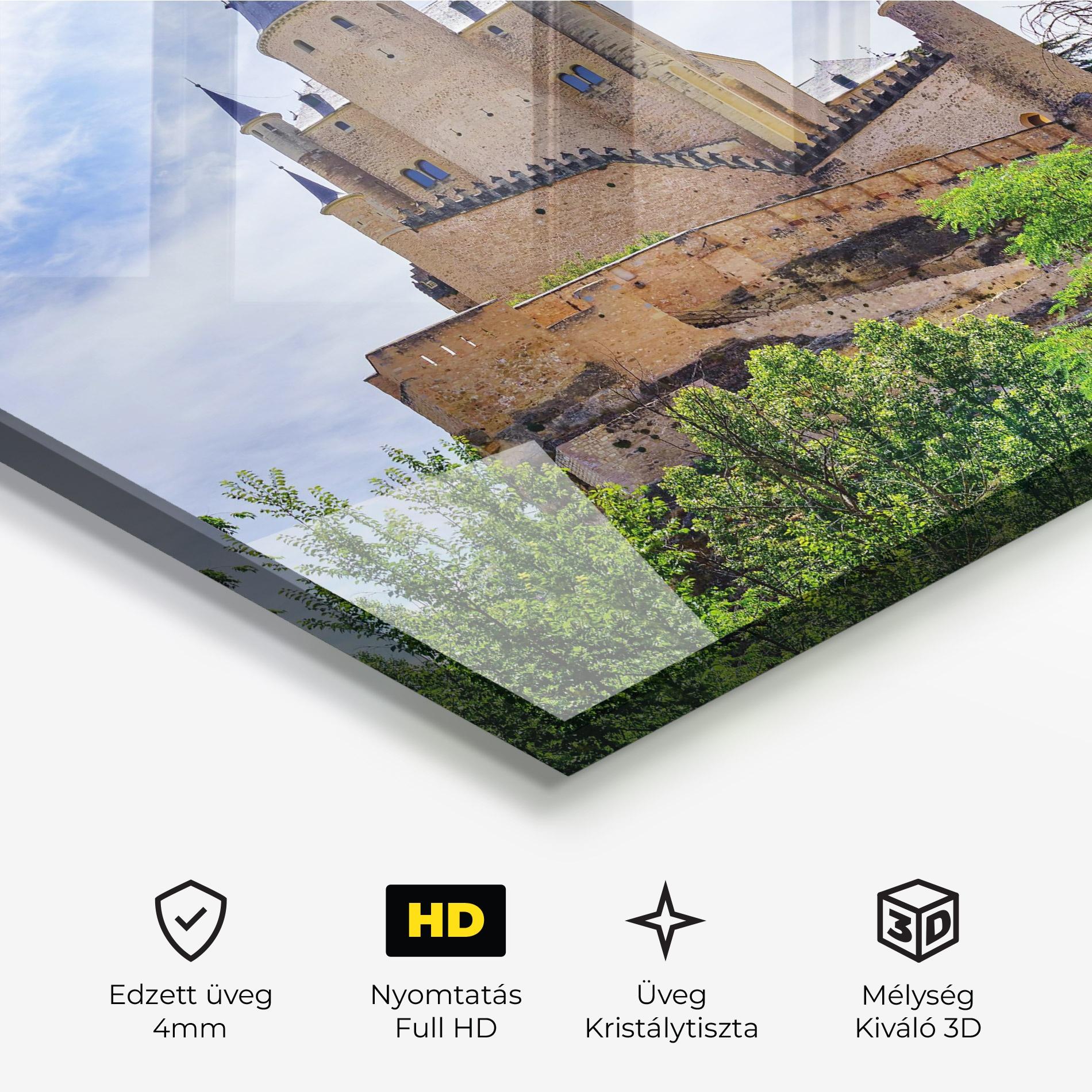 Üvegkép Castle Alcazar mockup 3