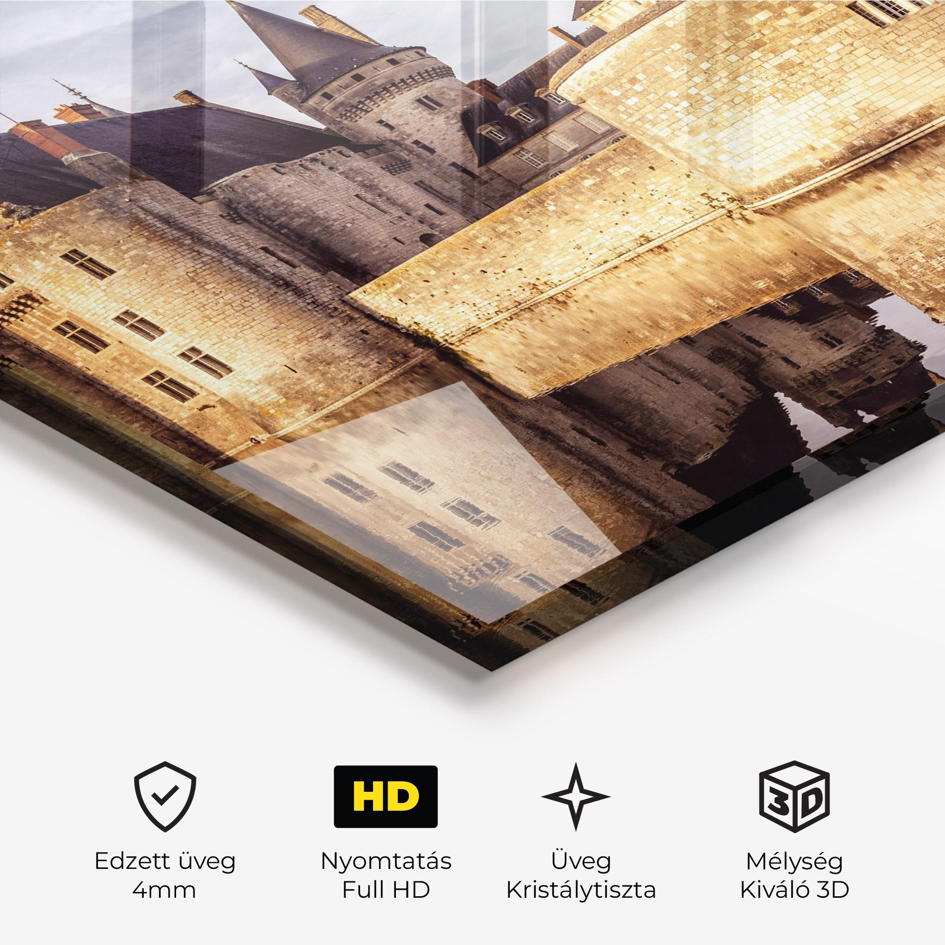 Üvegkép Chateau Castle mockup 3