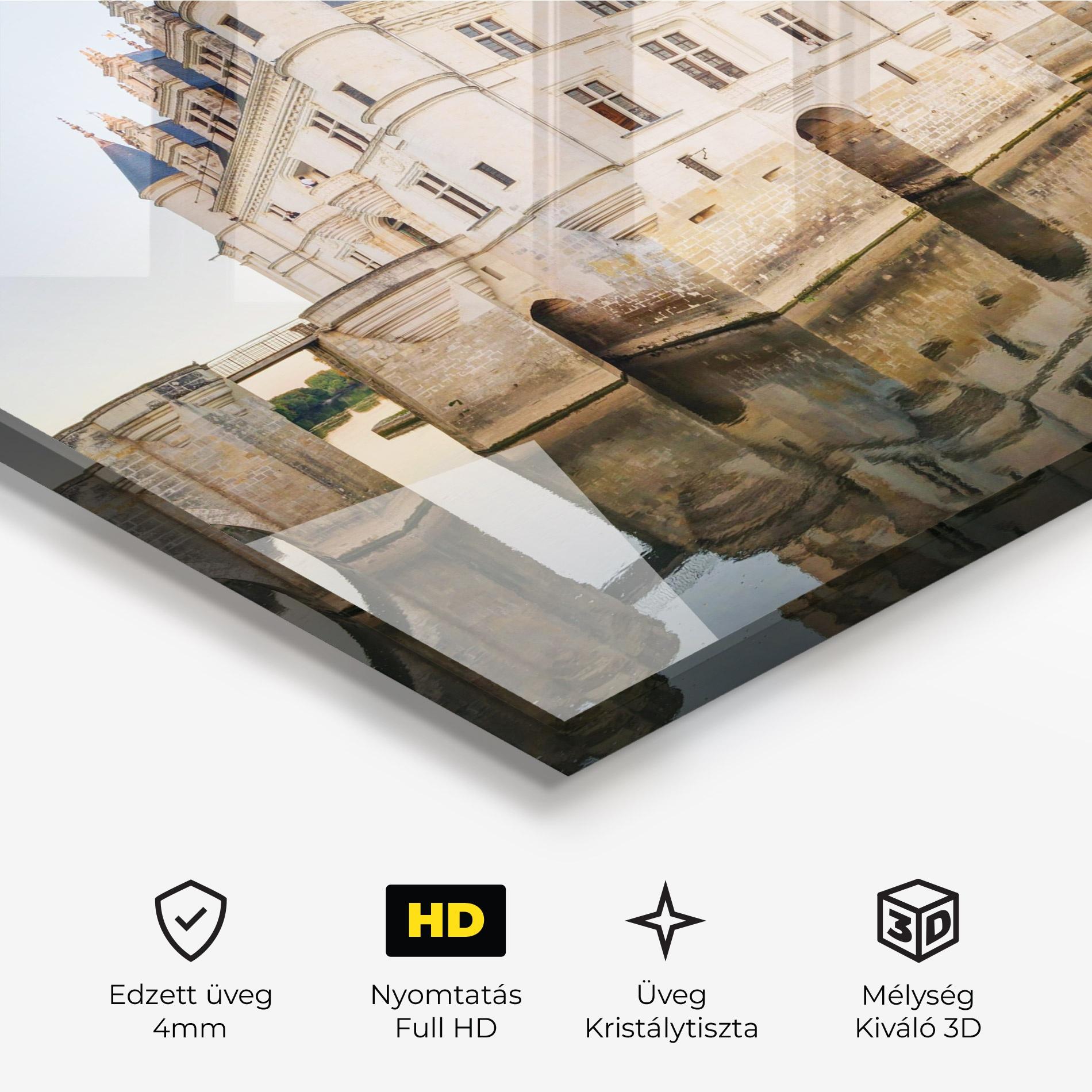 Üvegkép Chateau France mockup 3