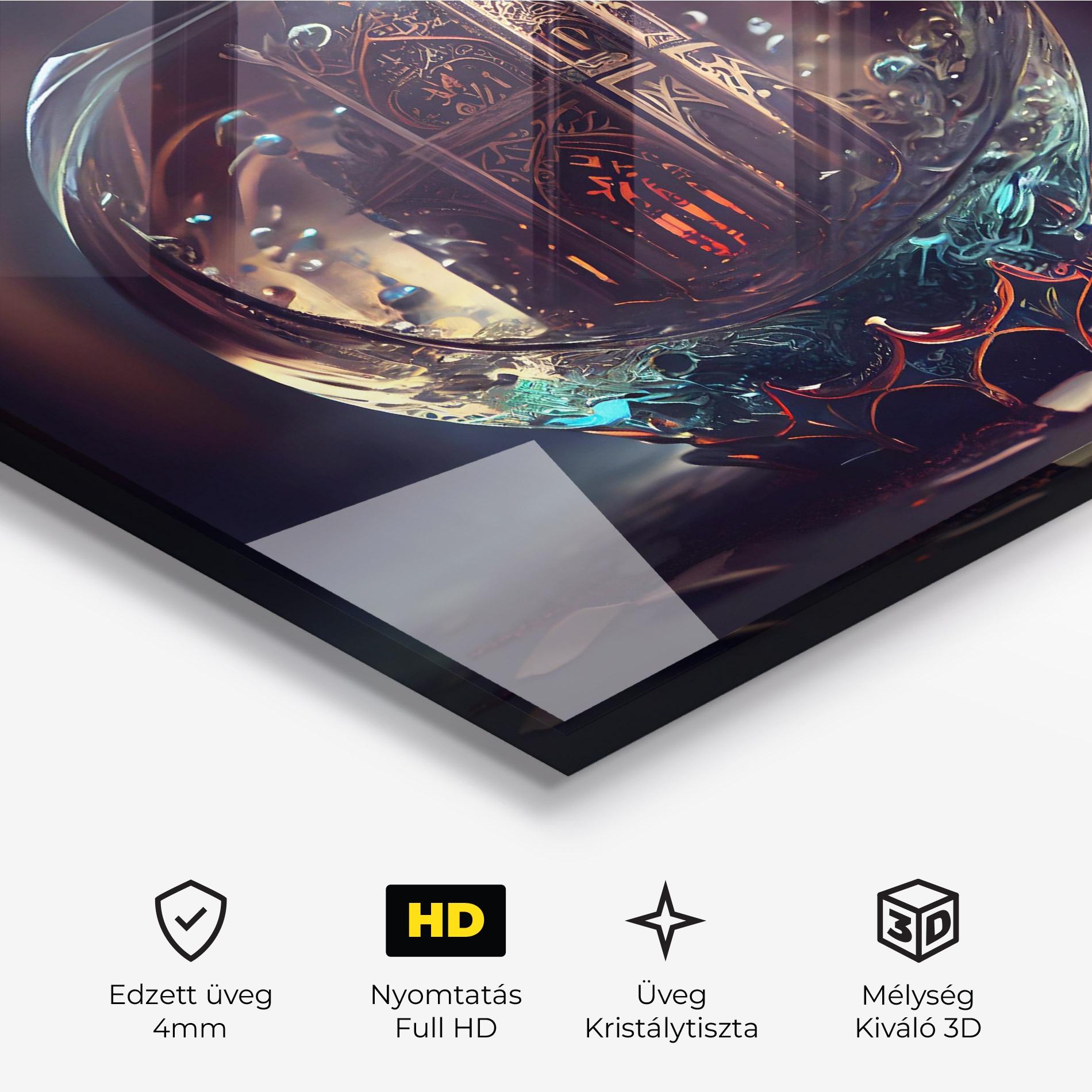 Üvegkép Church Ball mockup 3