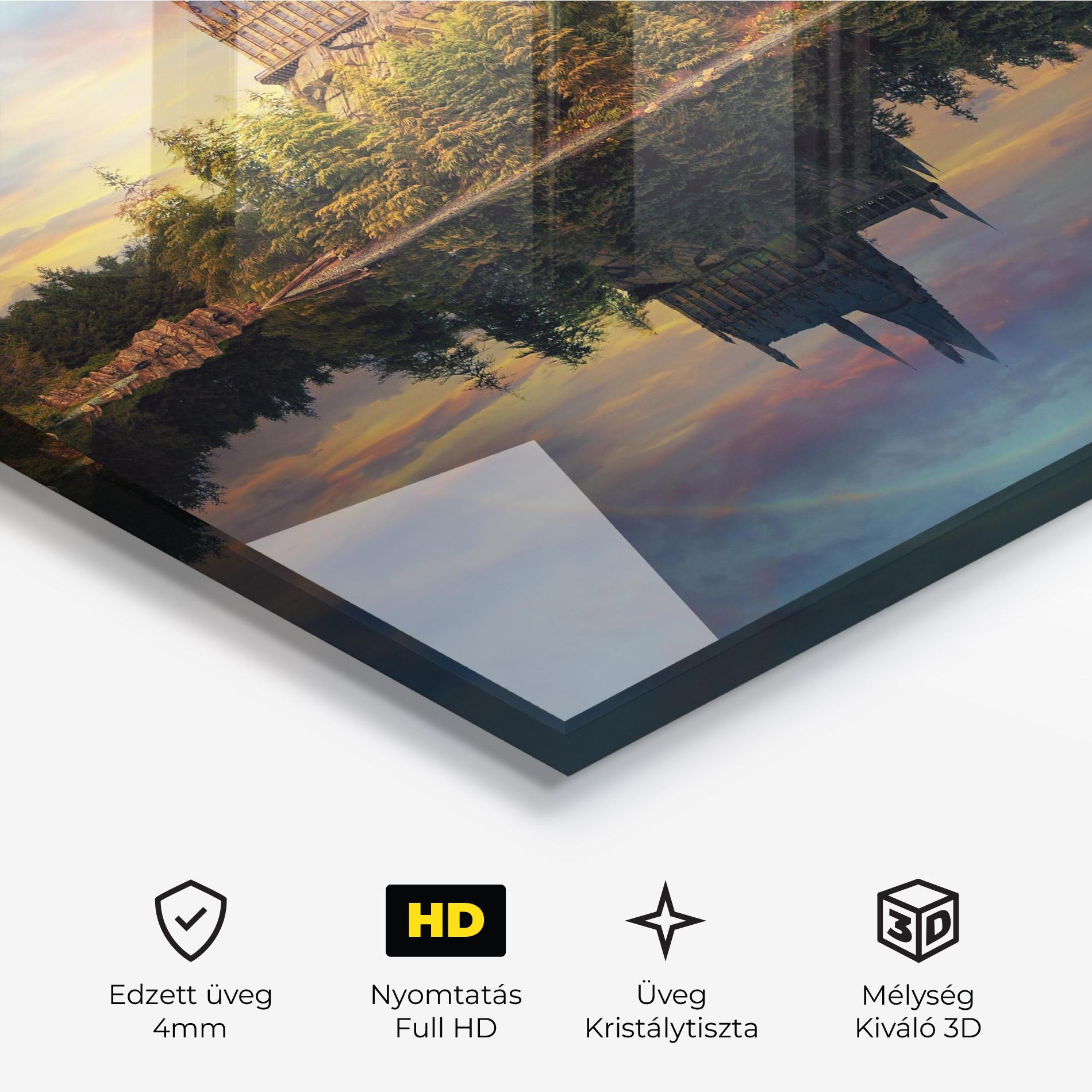 Üvegkép Hogwarts Castle mockup 3