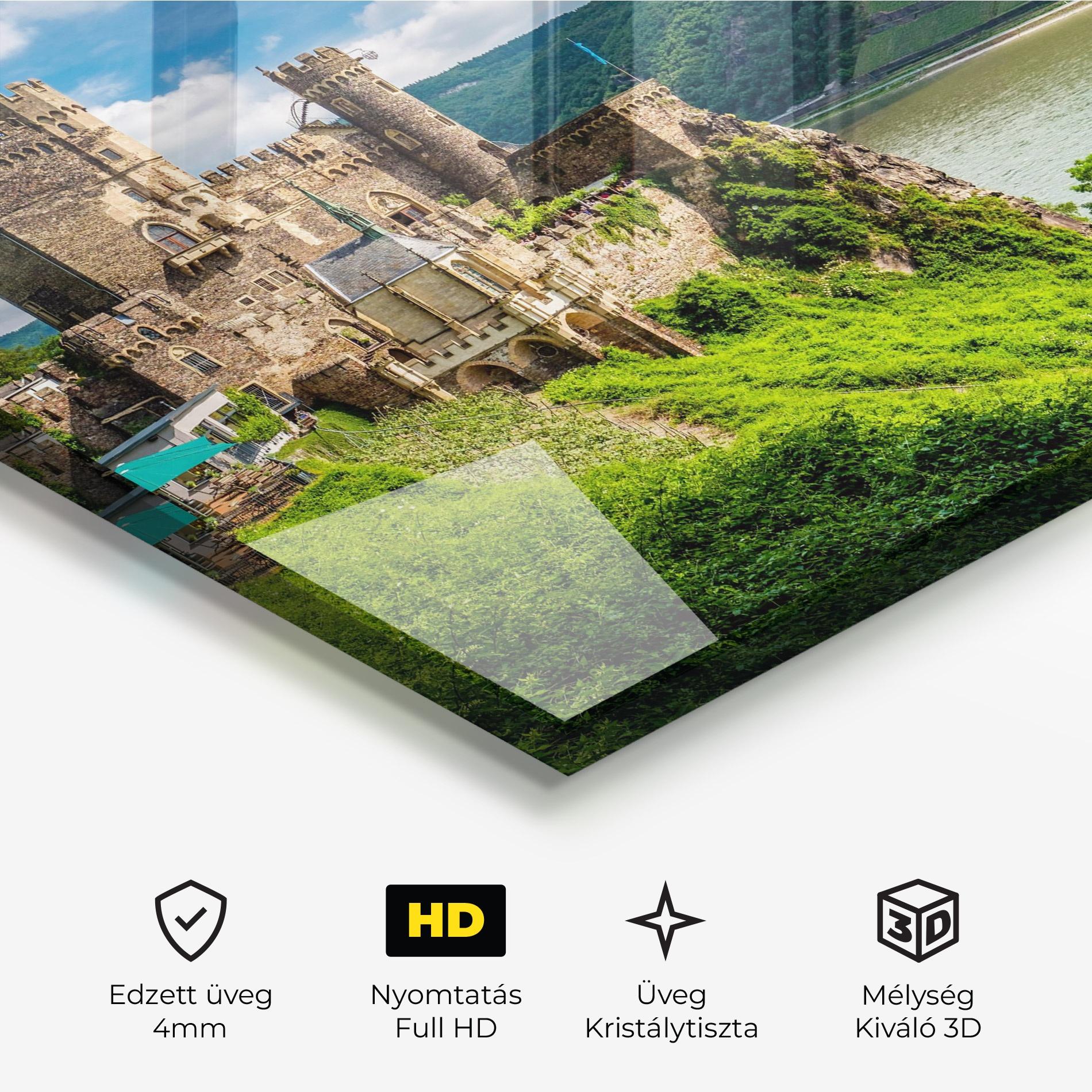 Üvegkép Rheinstein Castle Germany mockup 3