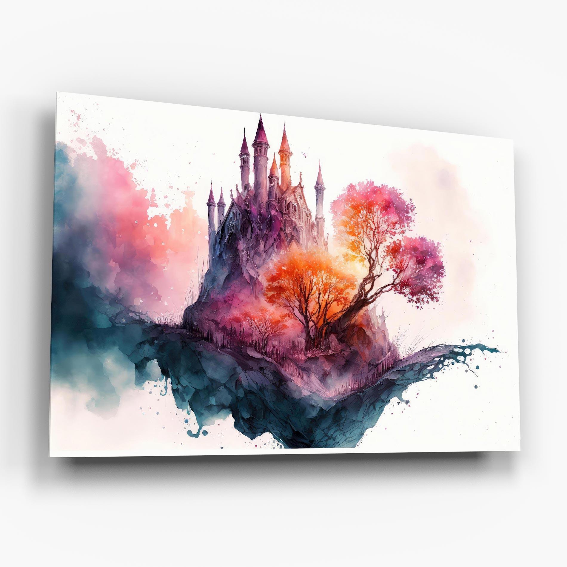 Üvegkép Colorful Castle mockup 6