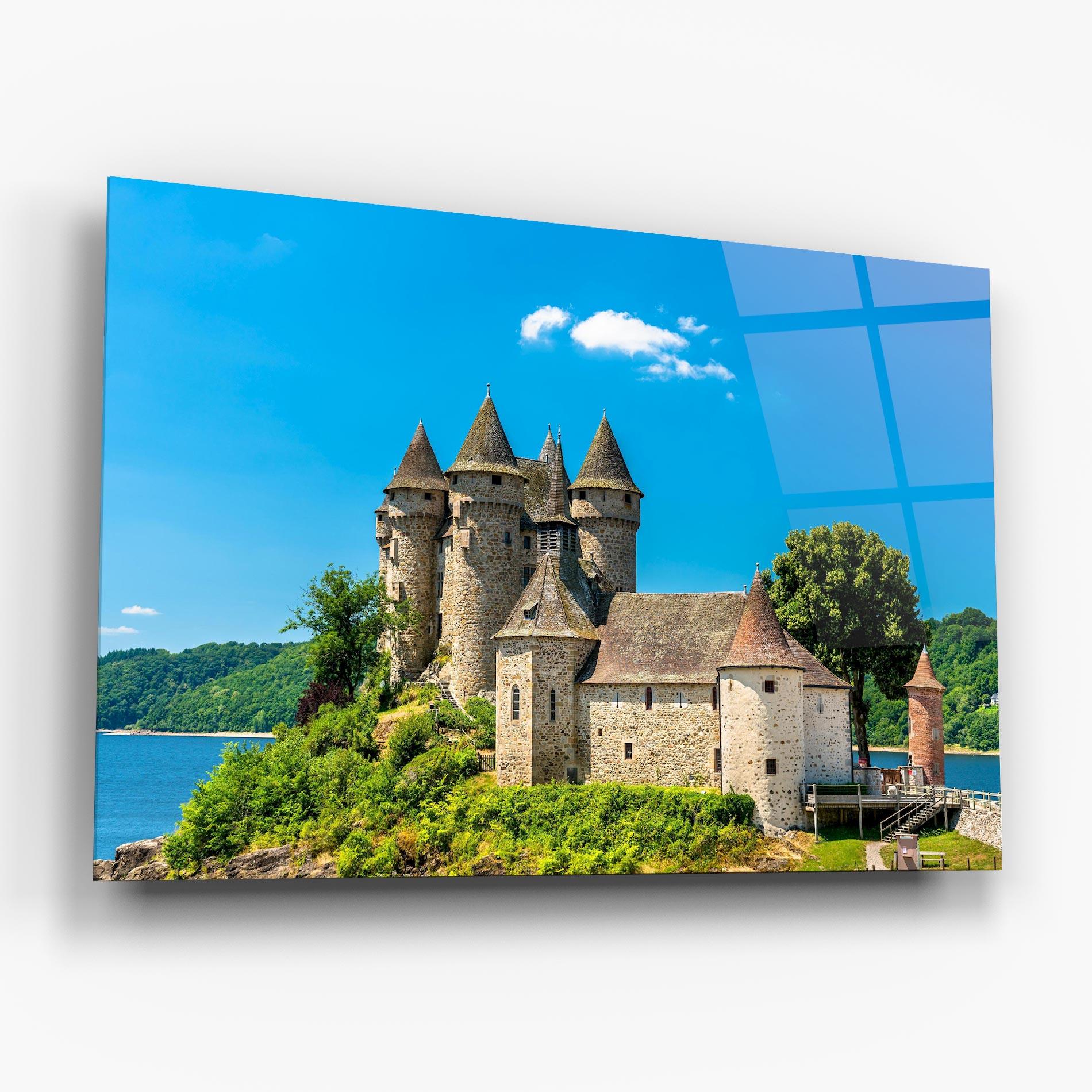 Üvegkép Medieval Castle France mockup 6