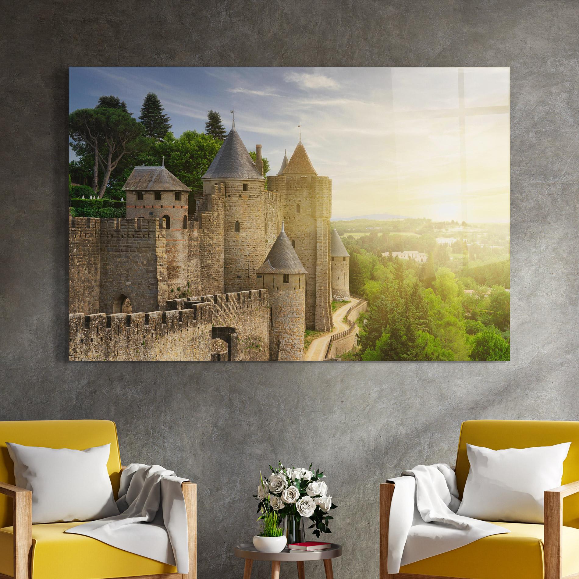 Üvegkép Carcassonne France mockup 4
