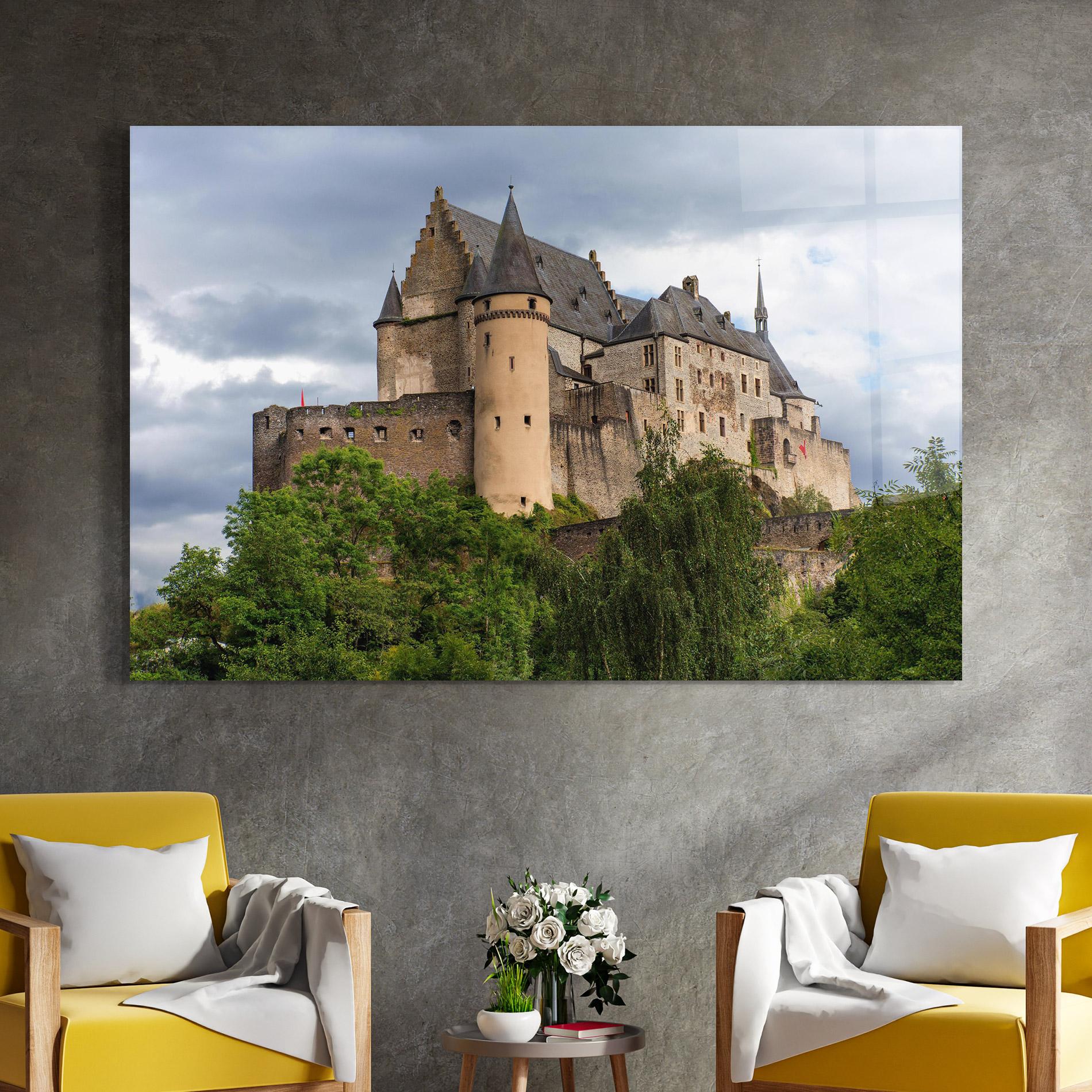 Üvegkép Castle Vianden mockup 4
