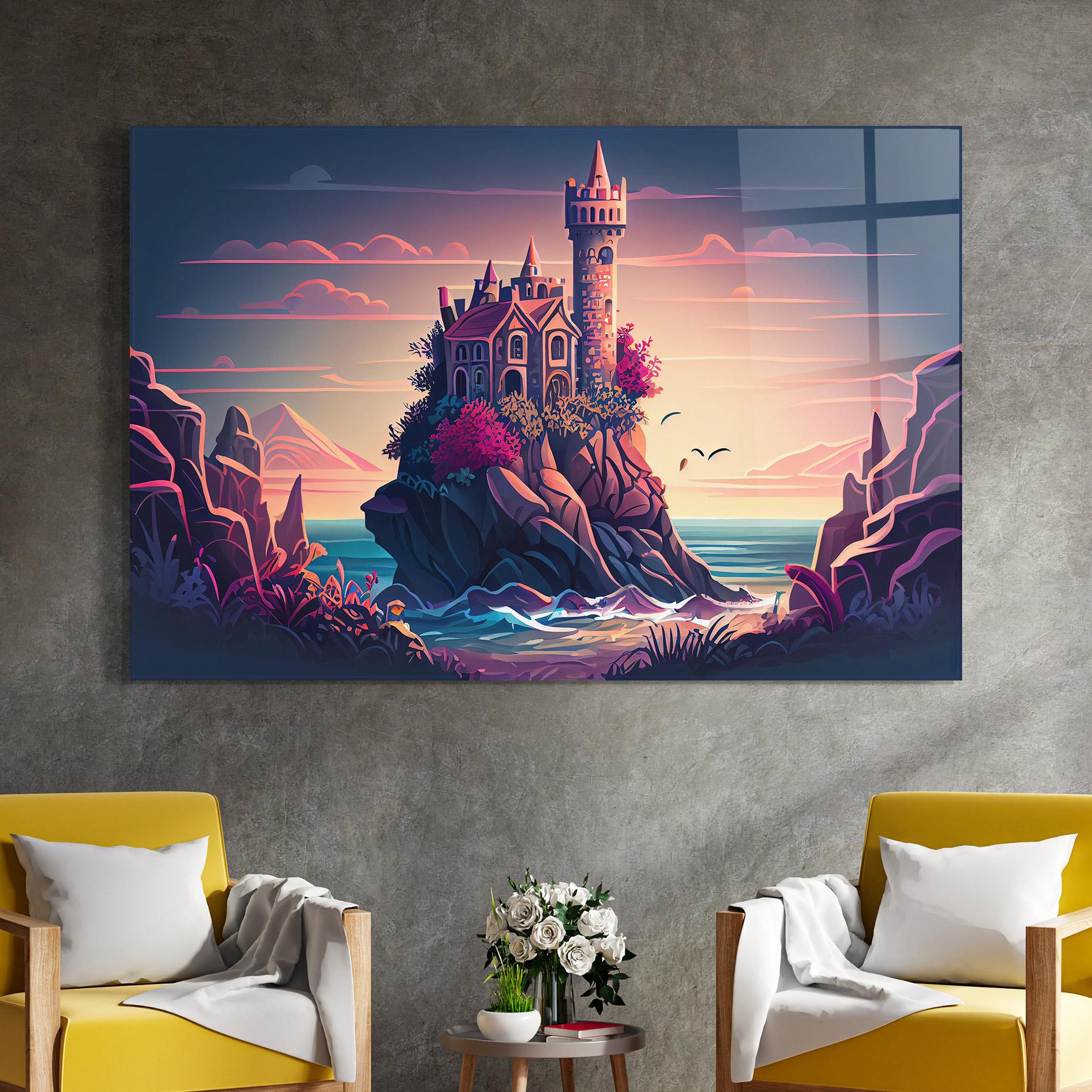 Üvegkép Cliff Castle mockup 4