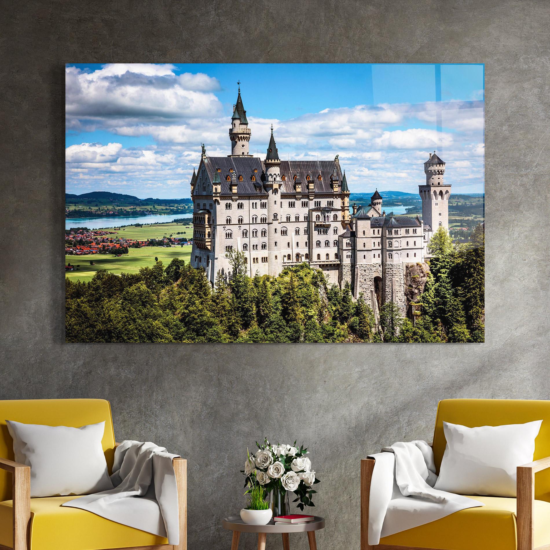 Üvegkép Neuschwanstein Germany mockup 4