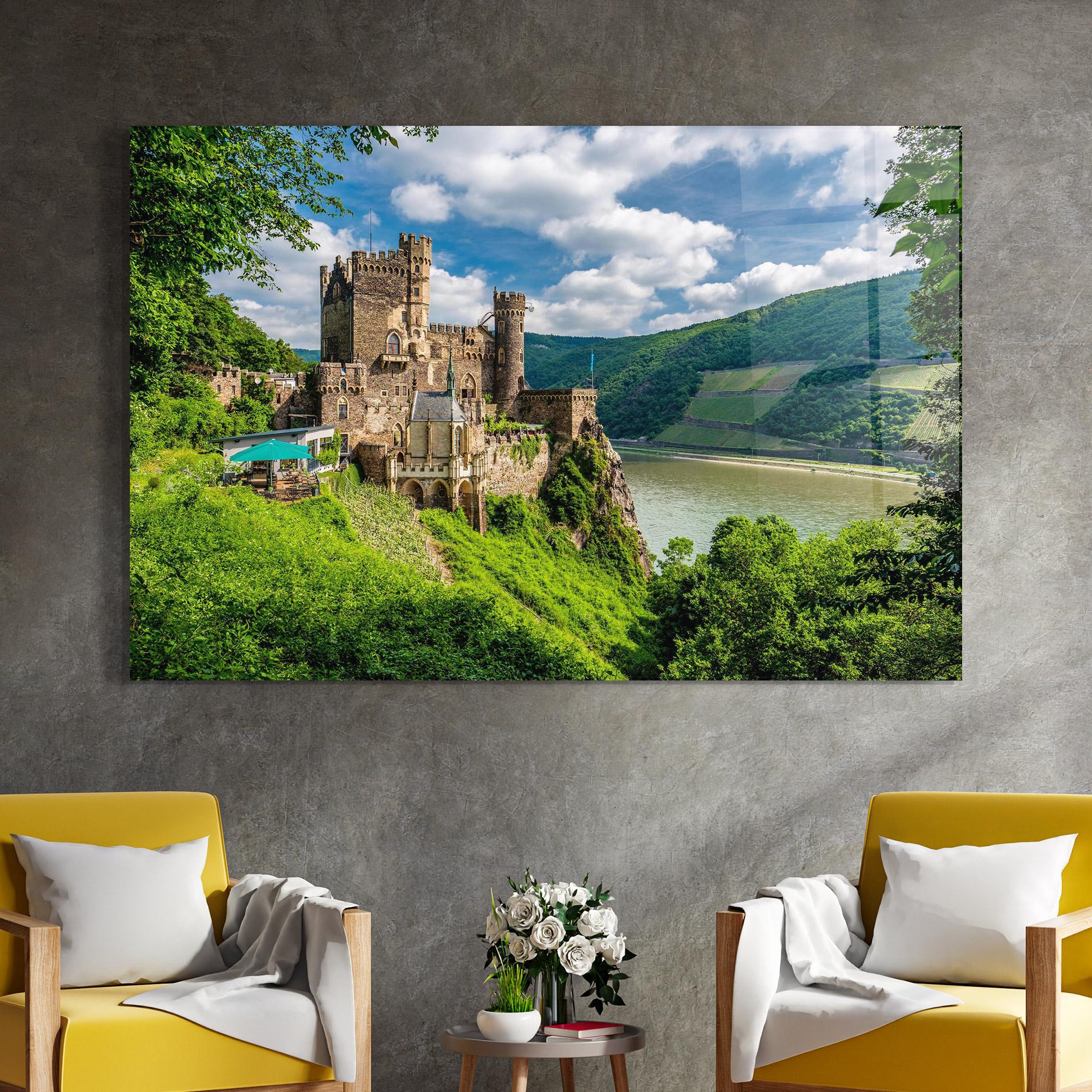 Üvegkép Rheinstein Castle Germany mockup 4