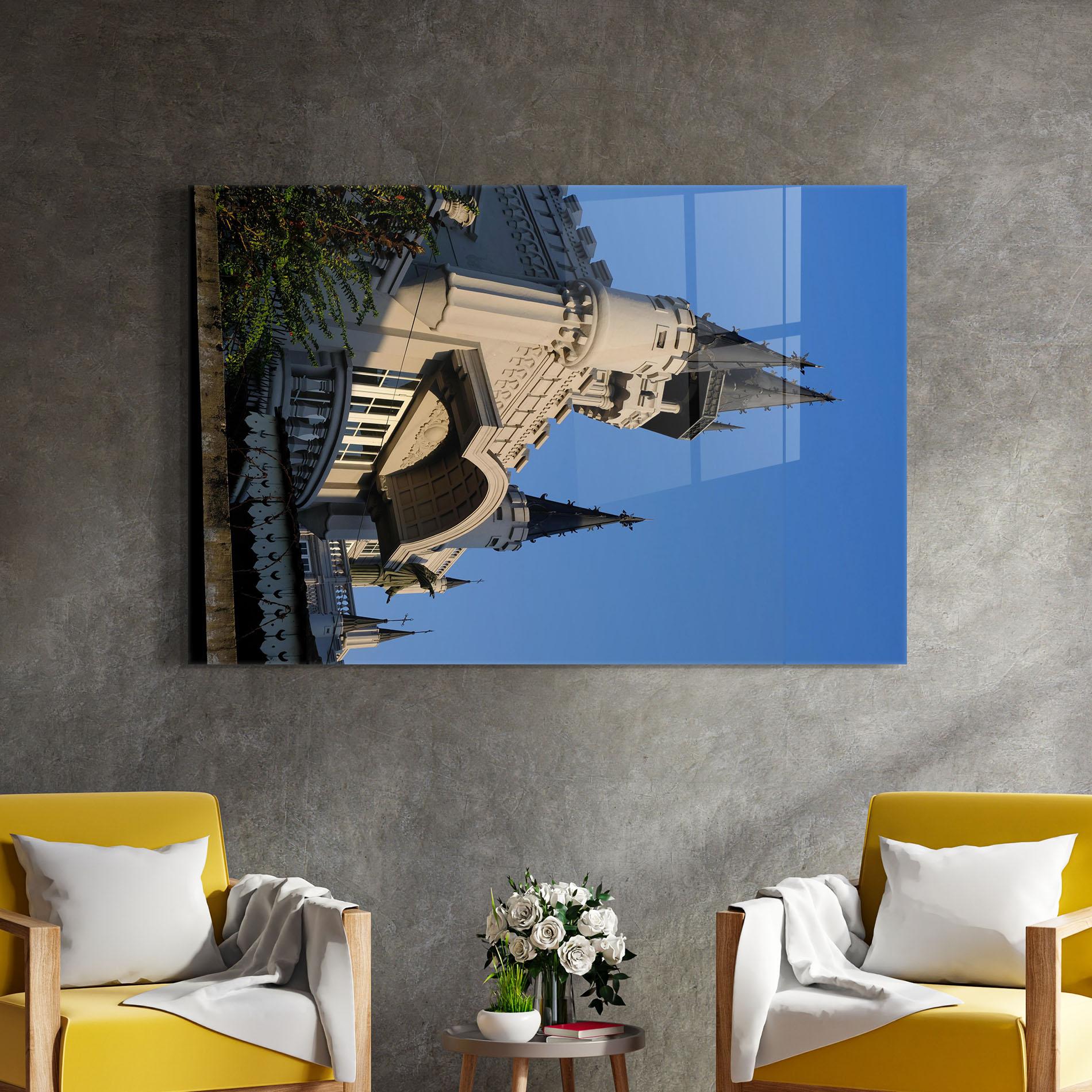 Üvegkép Castle Blue mockup 4