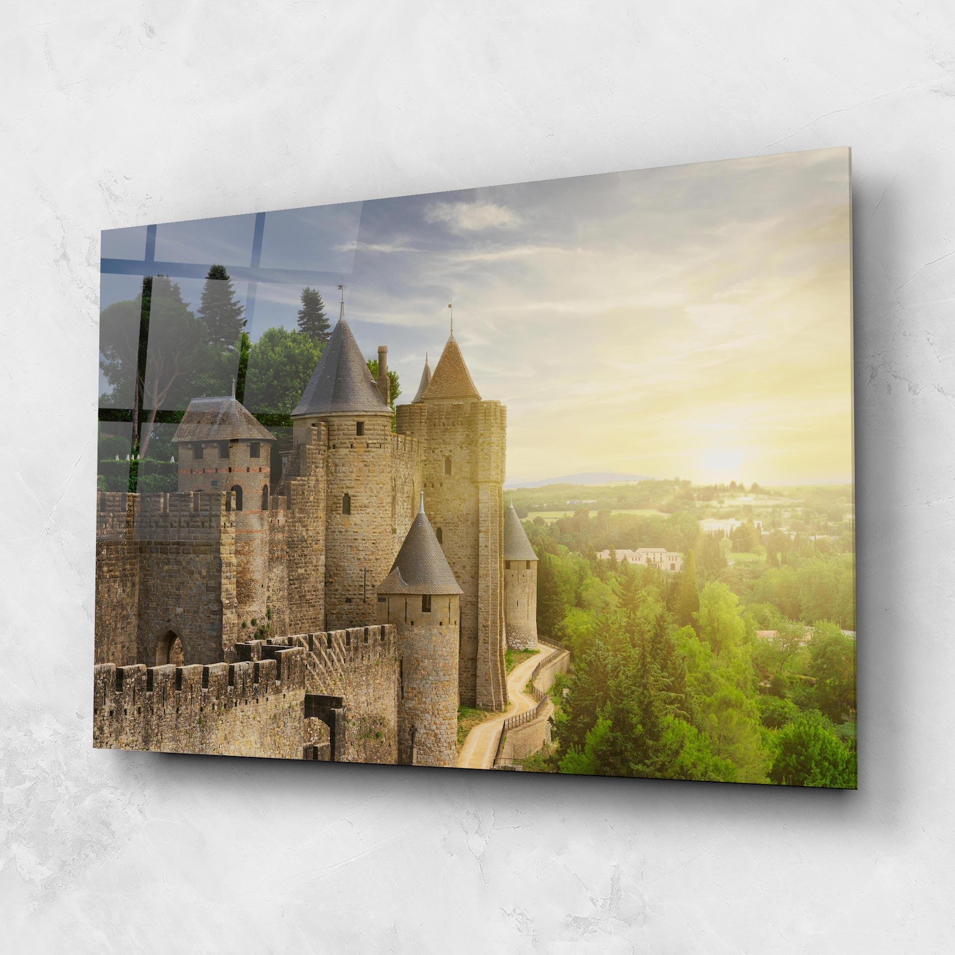 Üvegkép Carcassonne France mockup 1