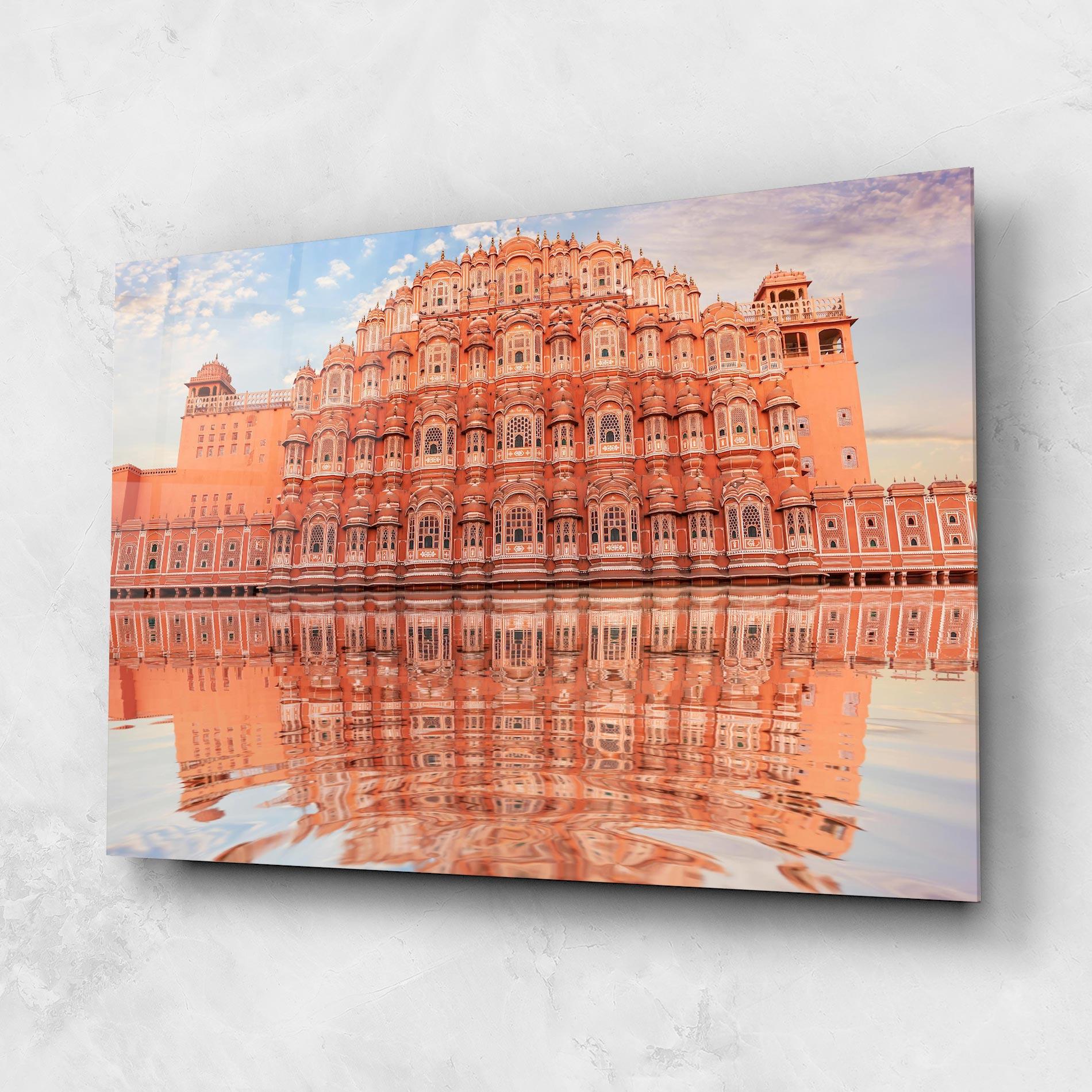 Üvegkép Hawa Mahal India mockup 1