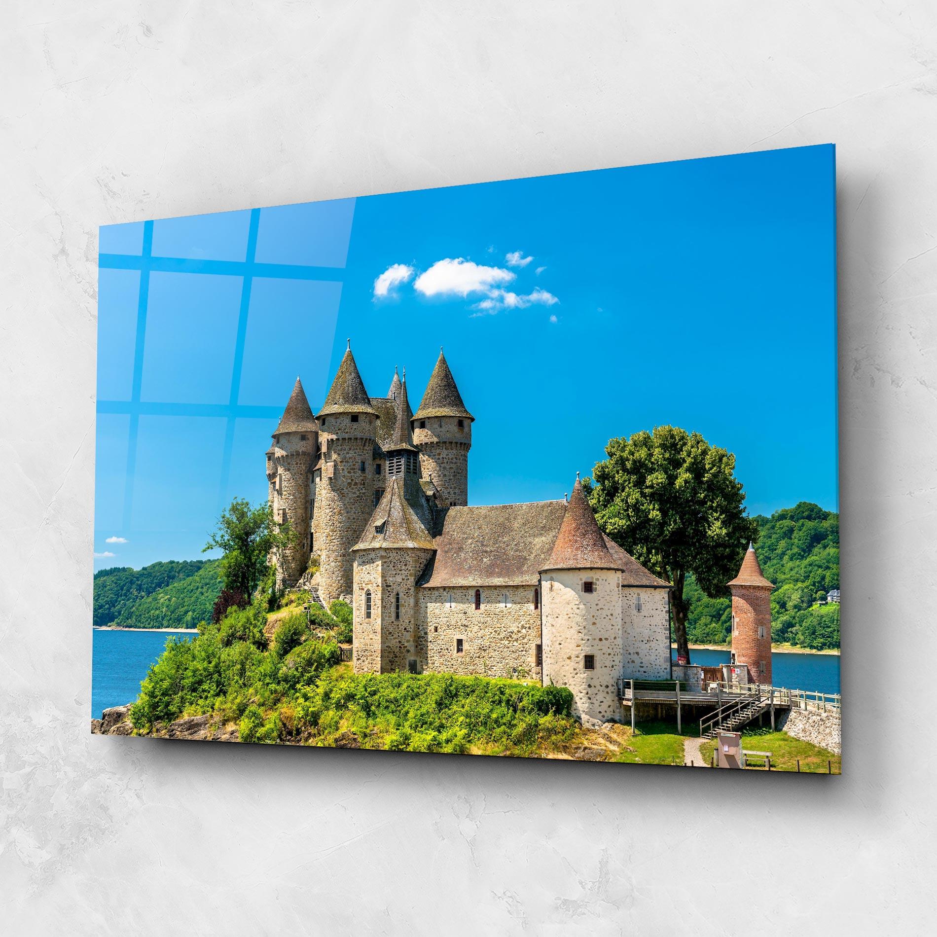 Üvegkép Medieval Castle France mockup 1