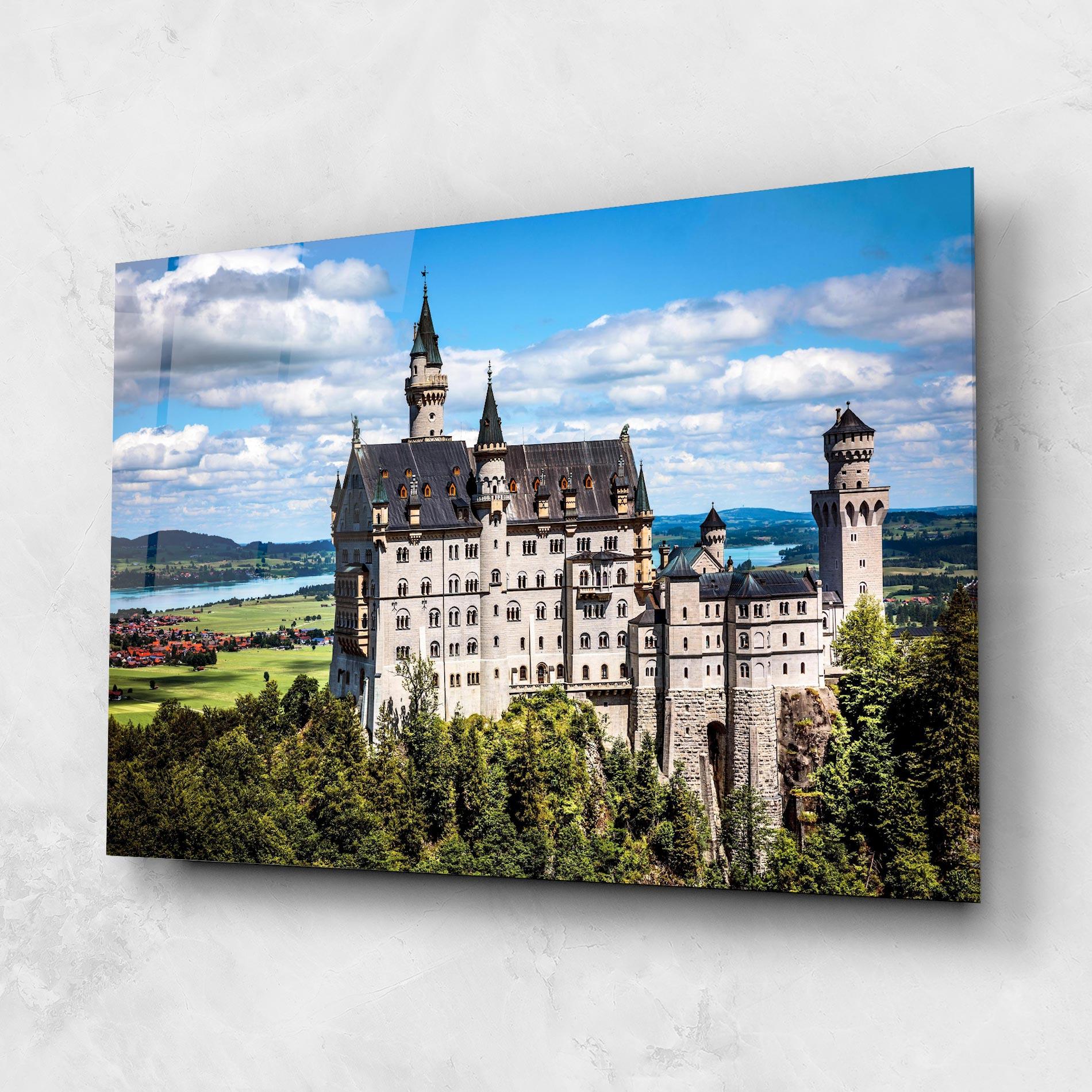 Üvegkép Neuschwanstein Germany mockup 1