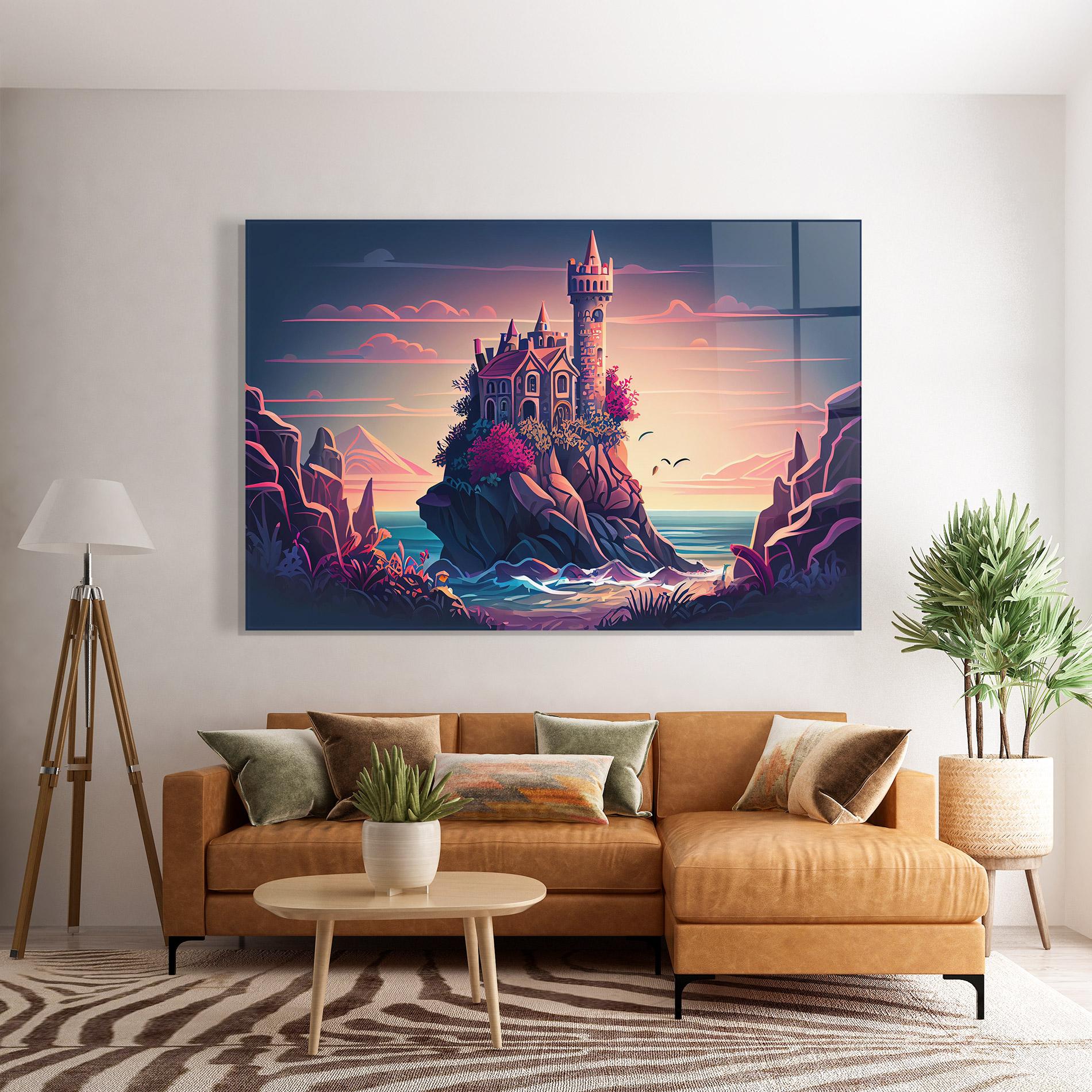 Üvegkép Cliff Castle mockup 7