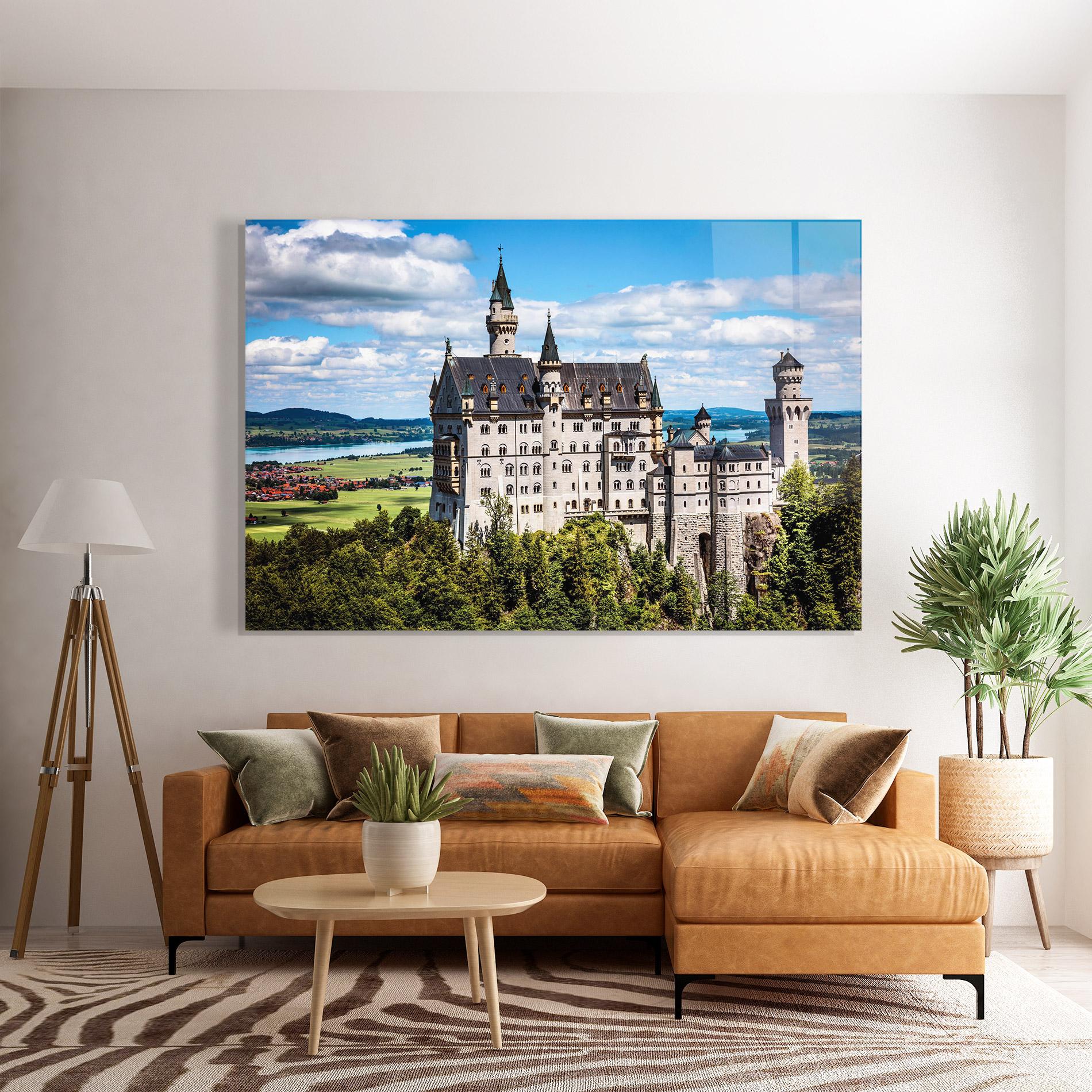 Üvegkép Neuschwanstein Germany mockup 7