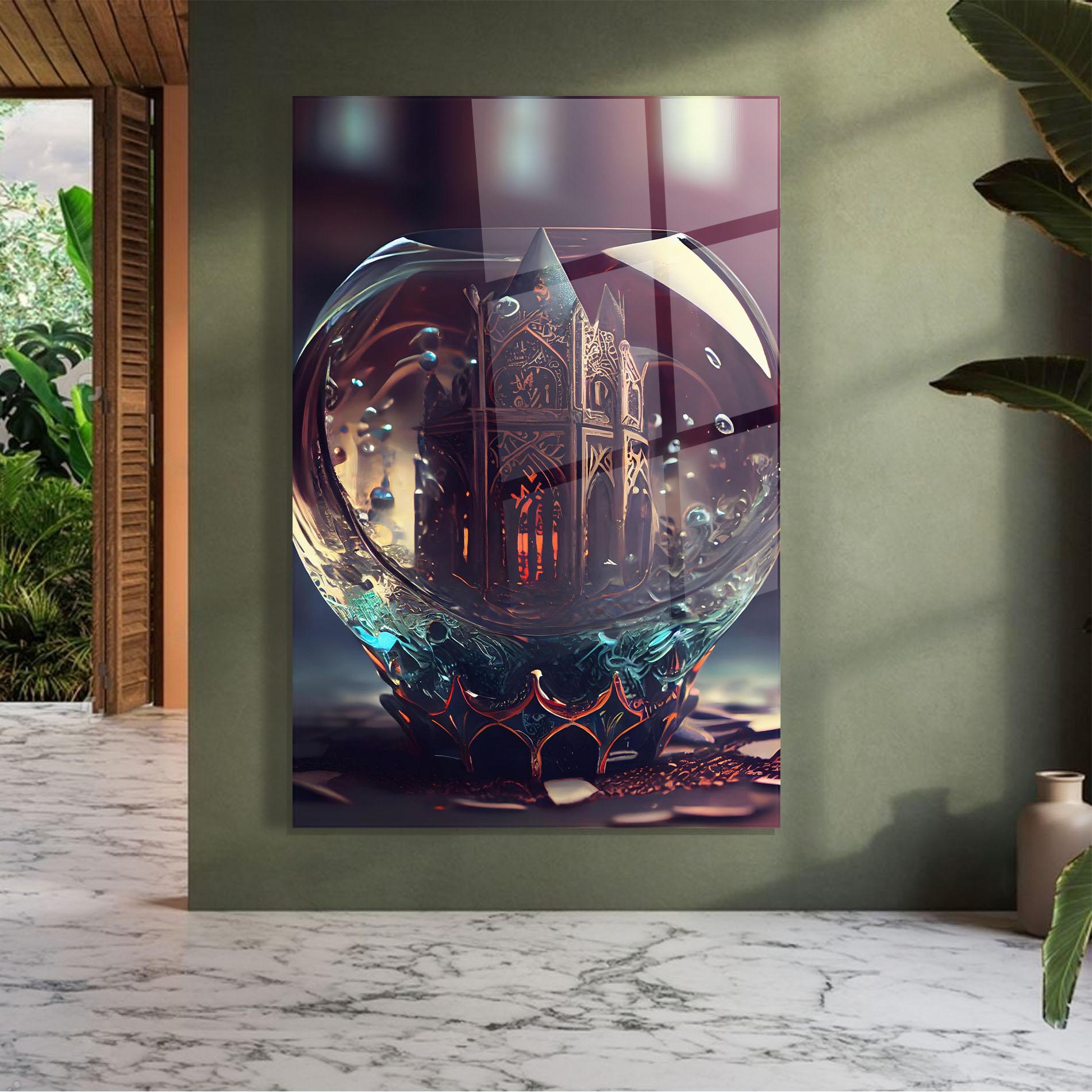 Üvegkép Church Ball mockup 7