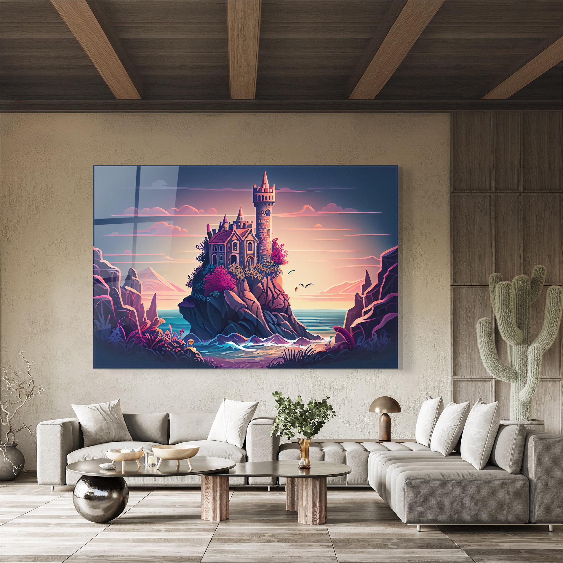 Üvegkép Cliff Castle mockup 8