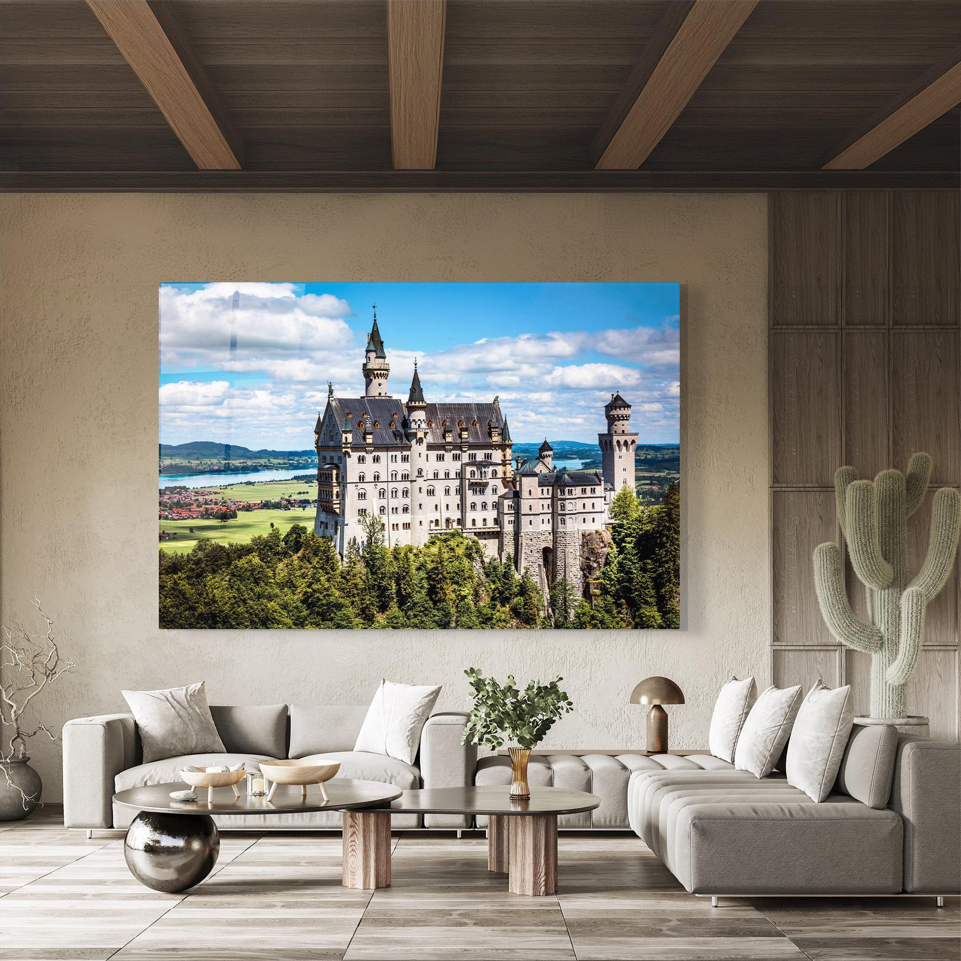 Üvegkép Neuschwanstein Germany mockup 8