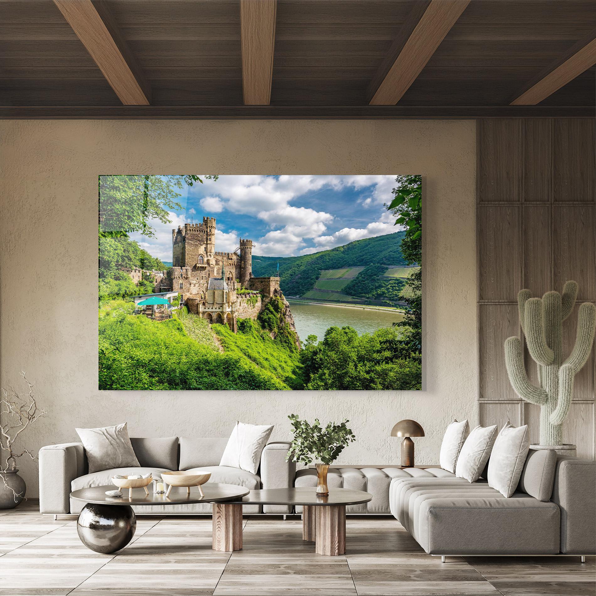 Üvegkép Rheinstein Castle Germany mockup 8