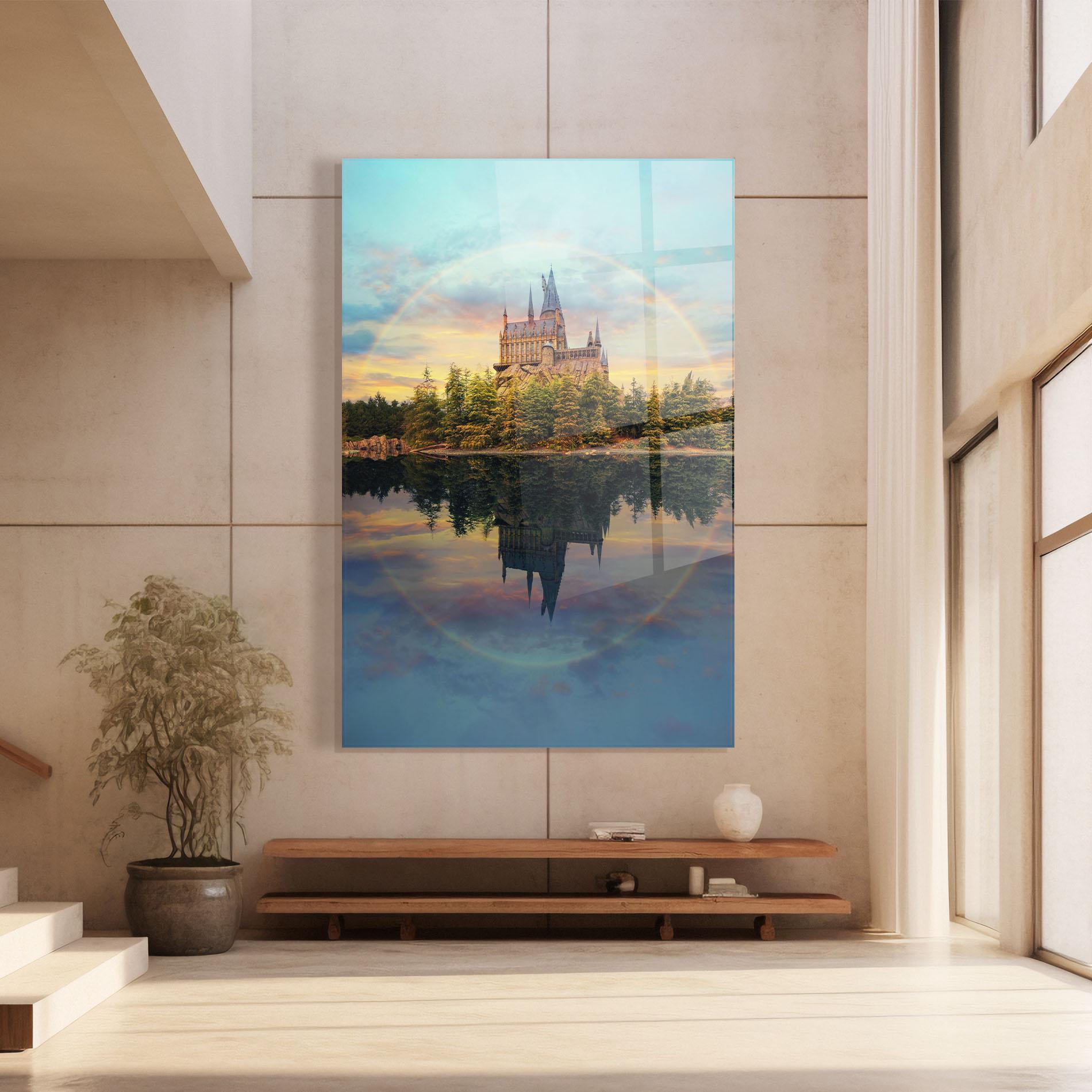 Üvegkép Hogwarts Castle mockup 8