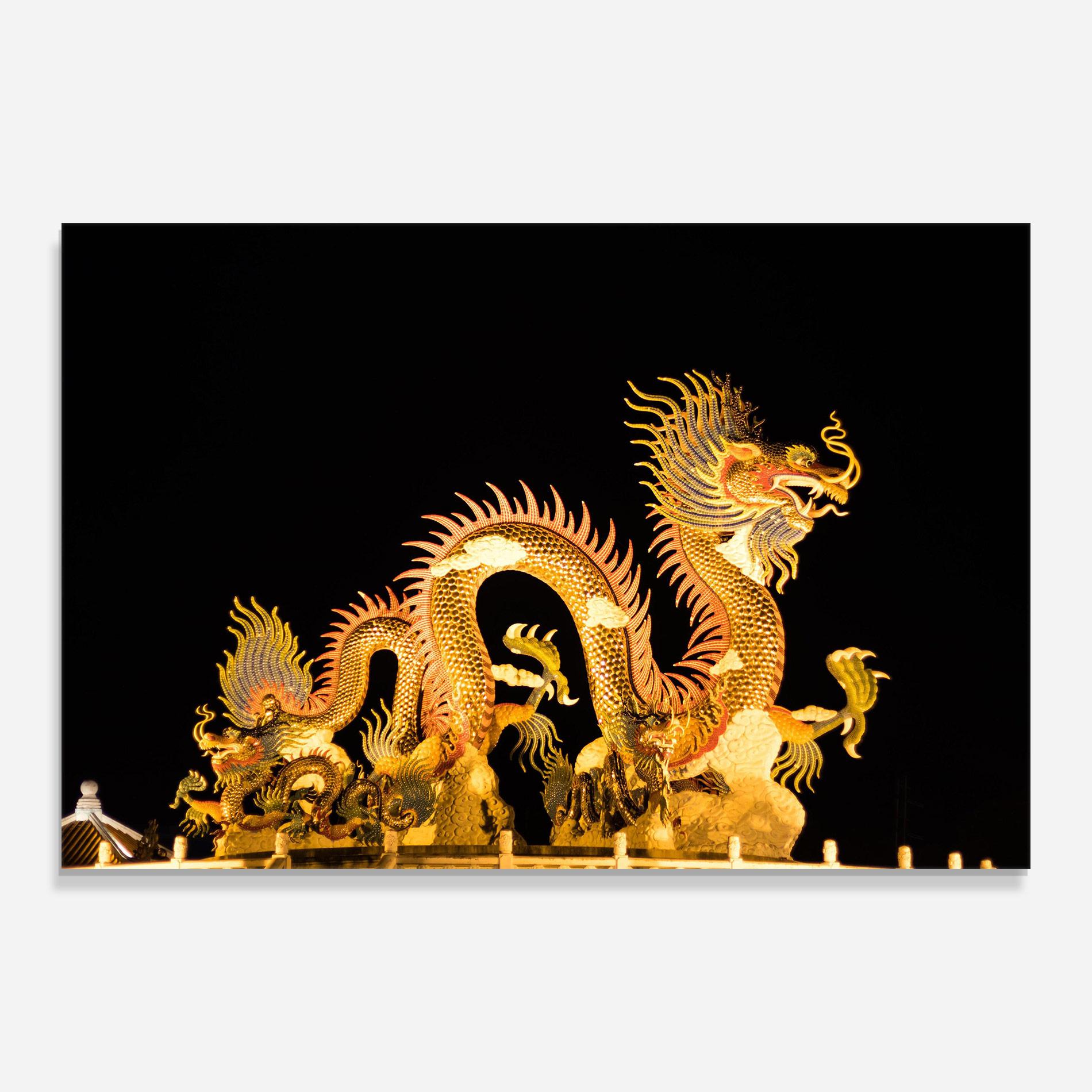 Üvegkép Golden Dragon Lights mockup 0