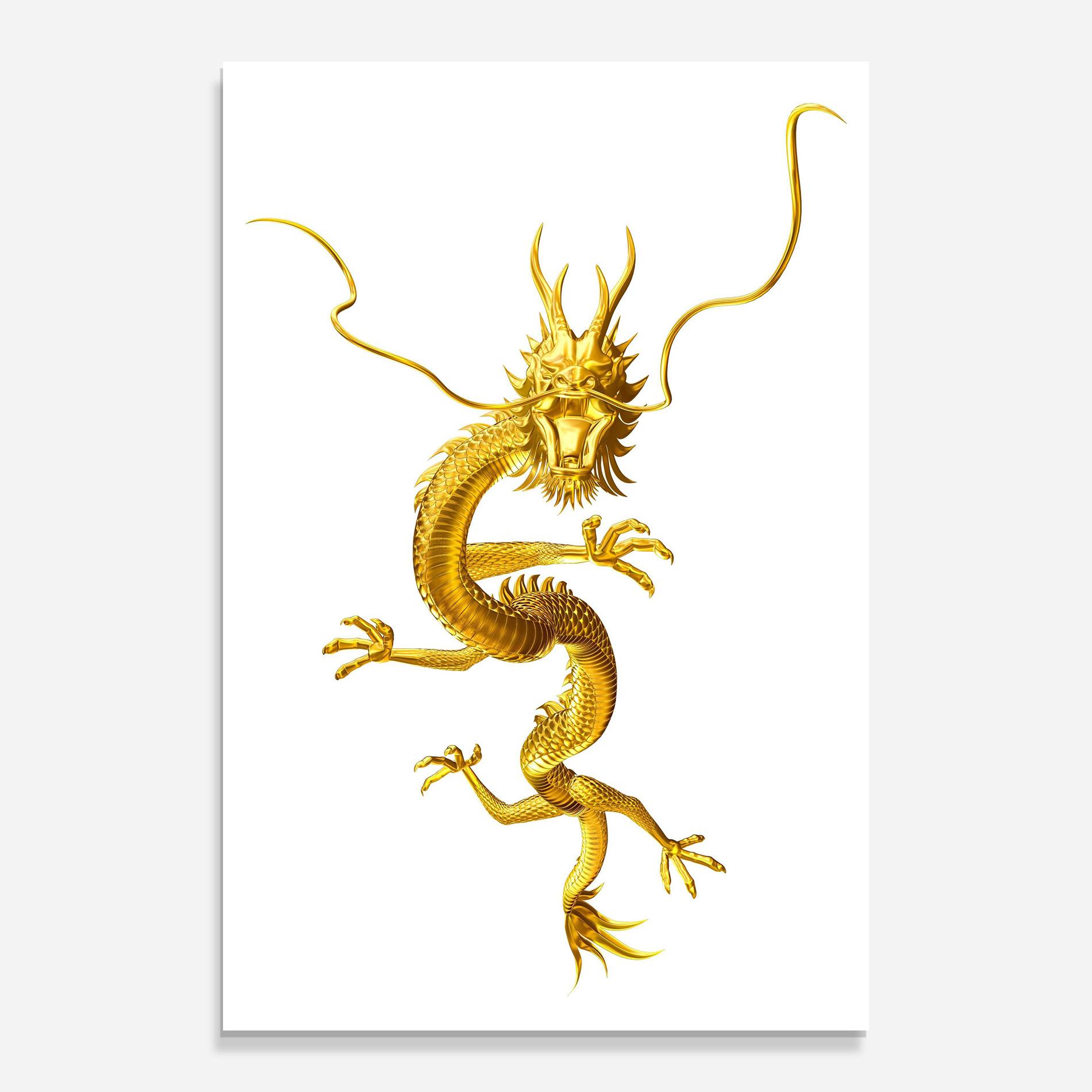 Üvegkép Golden Dragon mockup 0
