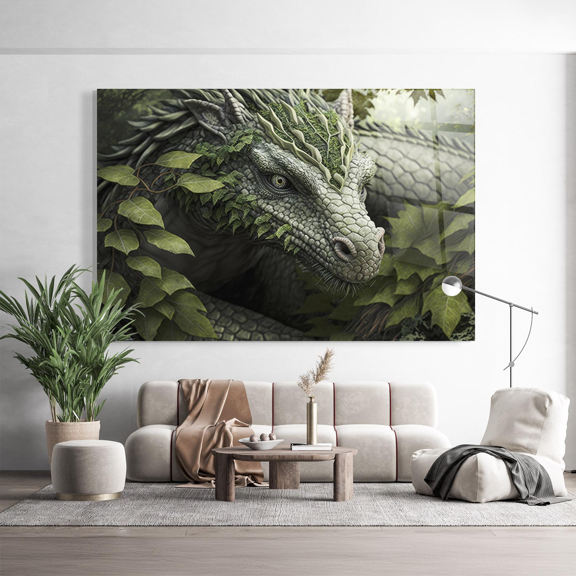 Üvegkép Ancient Forest Dragon mockup 9