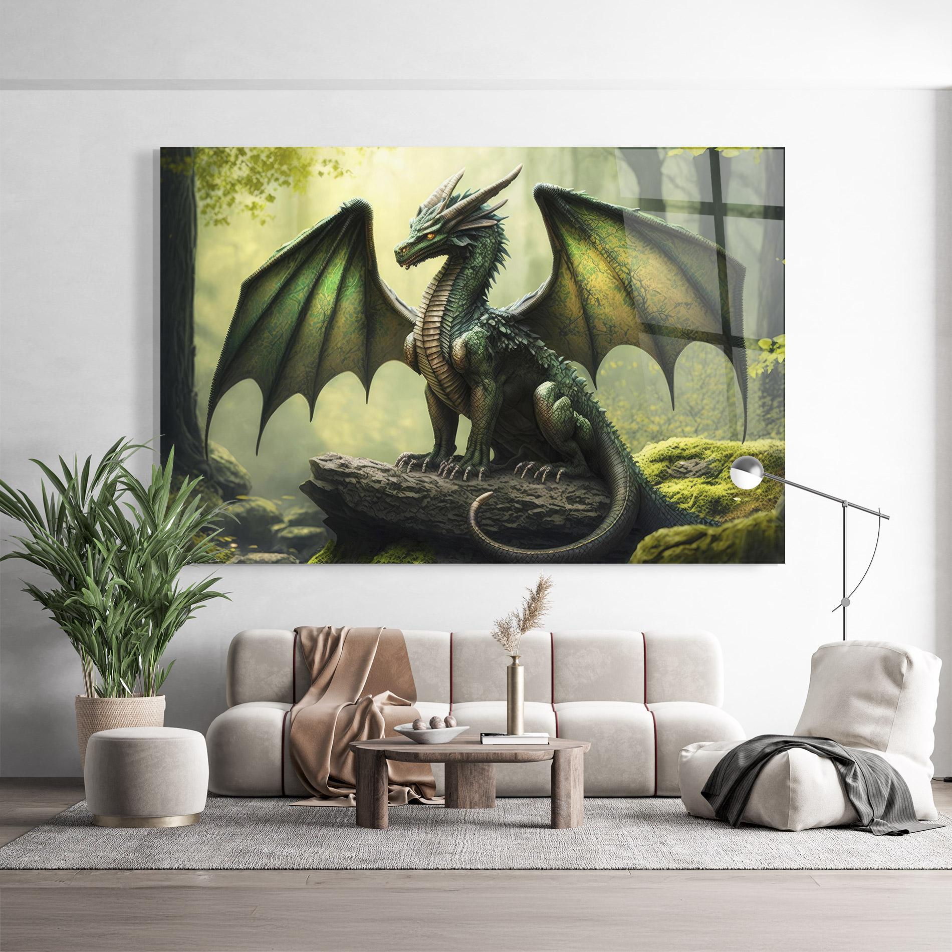Üvegkép Green Dragon mockup 9