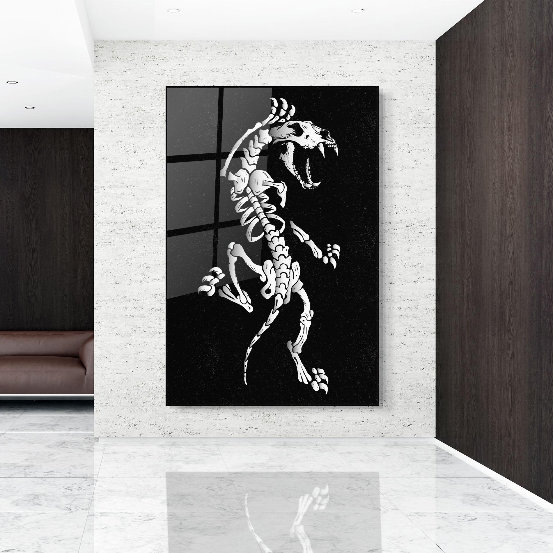 Üvegkép Creature Skull mockup 9