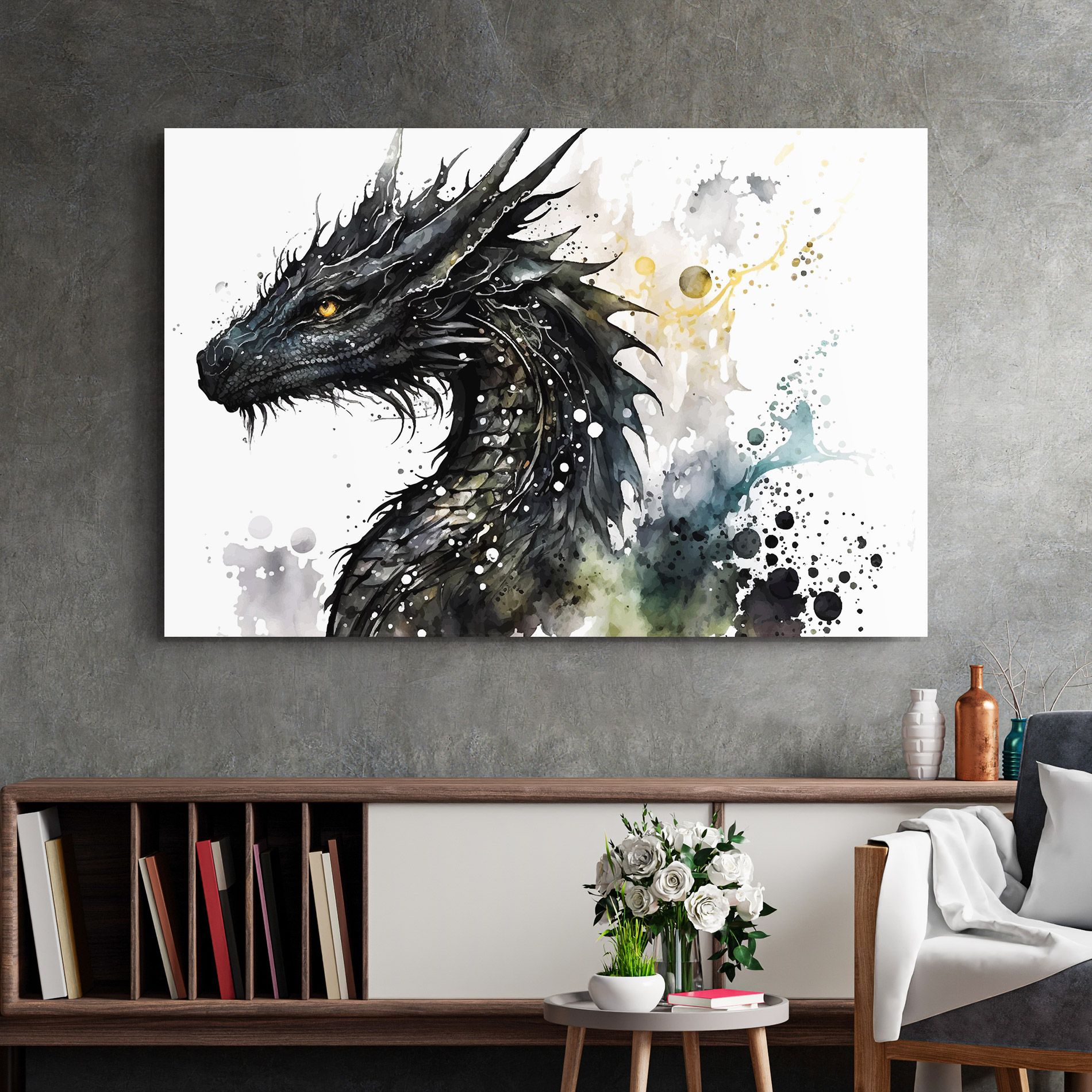 Black Dragon Art mockup 2
